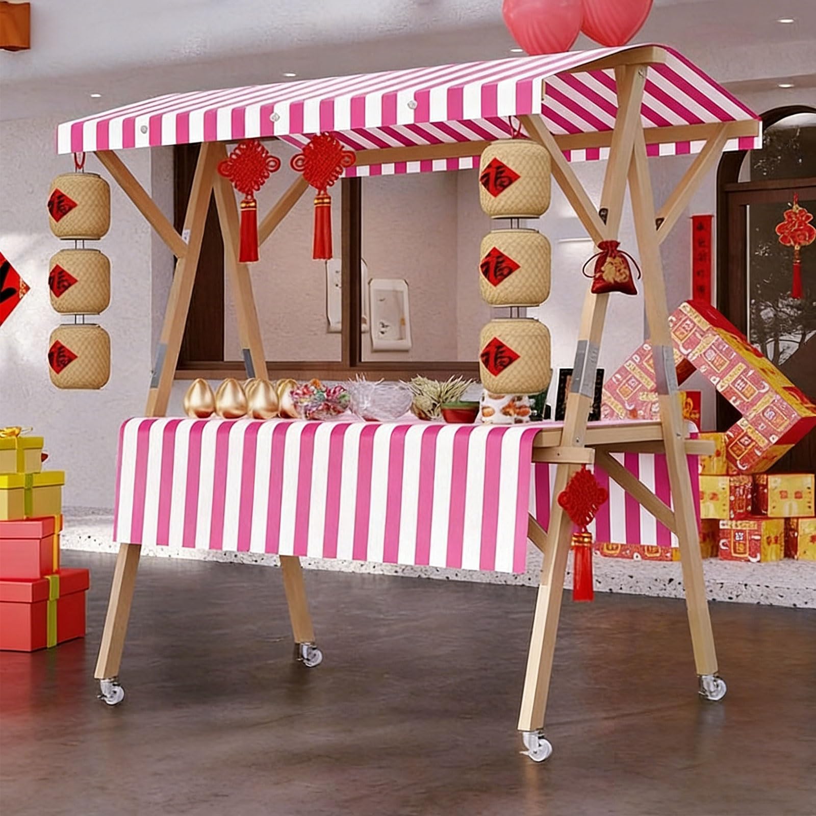 Chariot d'extérieur pour le camping en famille et les étals de marché