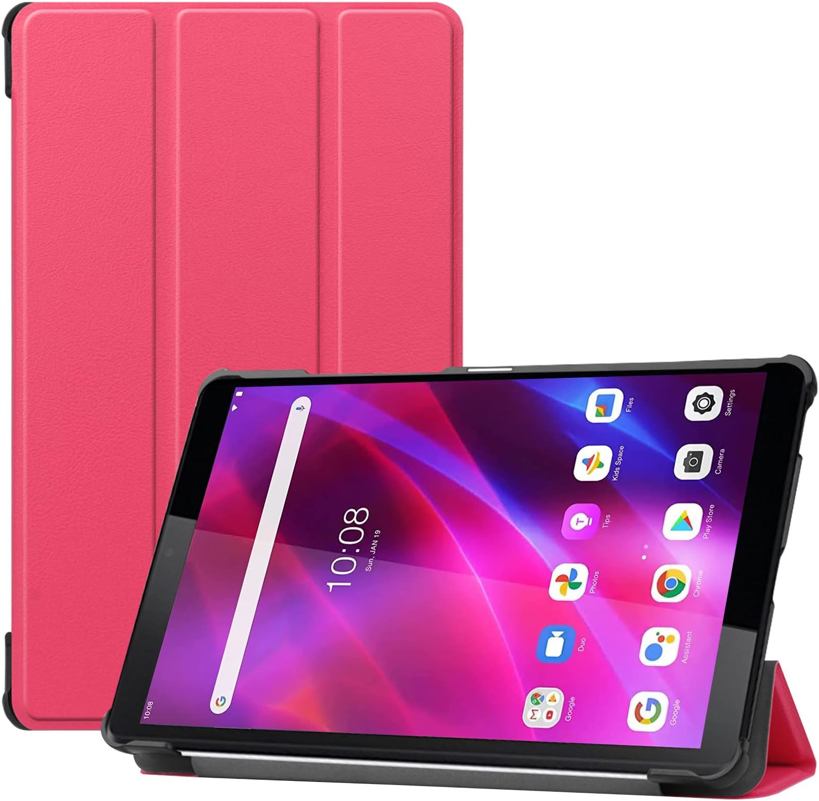 ProCasefor Lenovo Tab M8 3rd Gen 2022 / Tab M8 HD/Smart Tab M8 / Tab M8 FHD 2019 Case, Slim Smart Cover Stand Folio Case for Lenovo Tab M8 (TB-8506F/TB-8705F/TB-8505F/TB-8505X) โMagenta