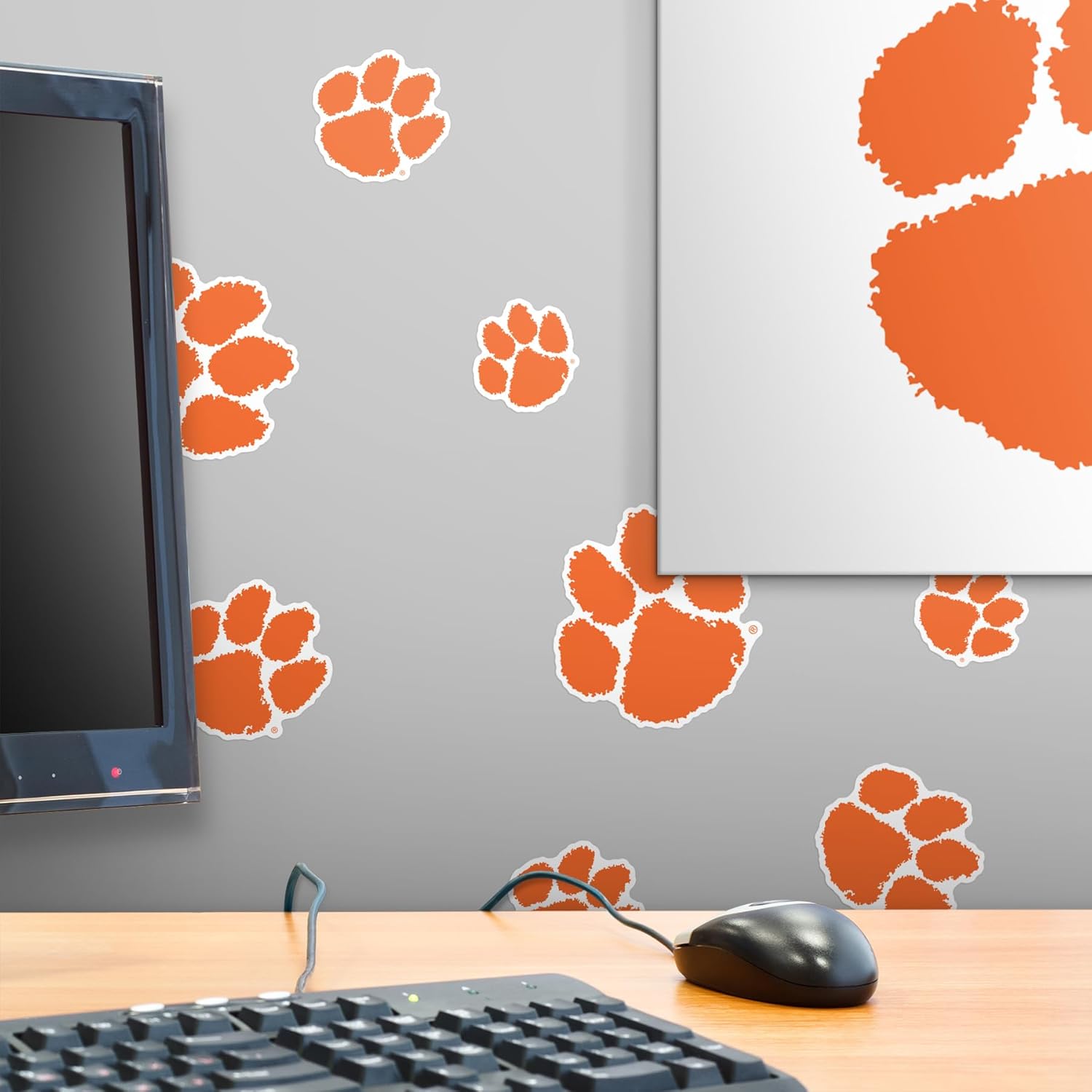 Clemson University Primary Paw Vinyl Sticker Pack – 50 Waterproof Tigers Decals for Laptop, Water Bottle, Tablet, Car, Skateboard & More – Officially Licensed Variety Set - Image 6