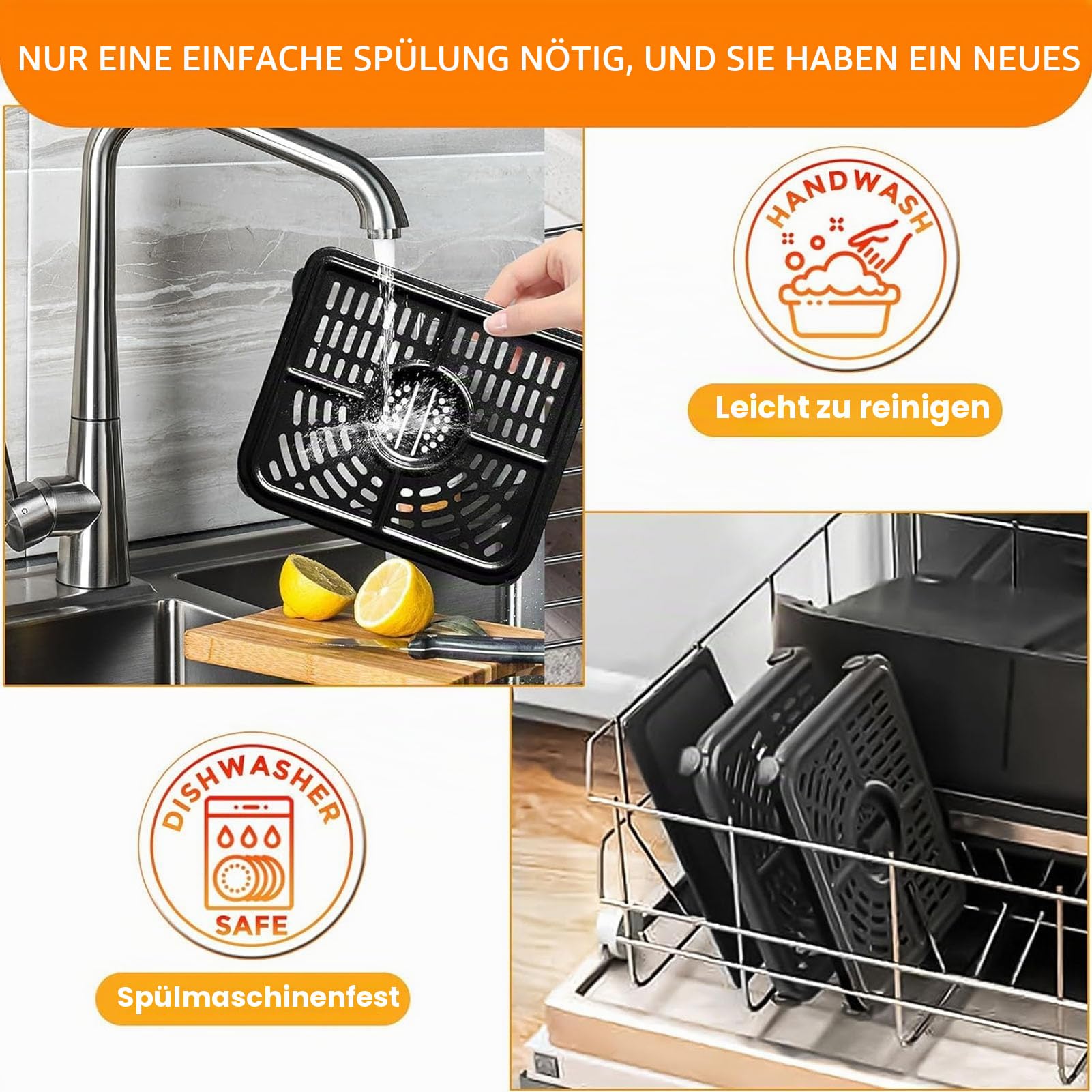 GXF Air Fryer Tray for Ninja Foodi FlexDrawer Dual Zone Hot 10.4L 7 in1 AF500EUCP 6 in 1 6L AF550EU, 2 Packs Replacement Air Fryer Crisper Plate Grill Pan Grill Plate Accessories Auflaufform Zubehör