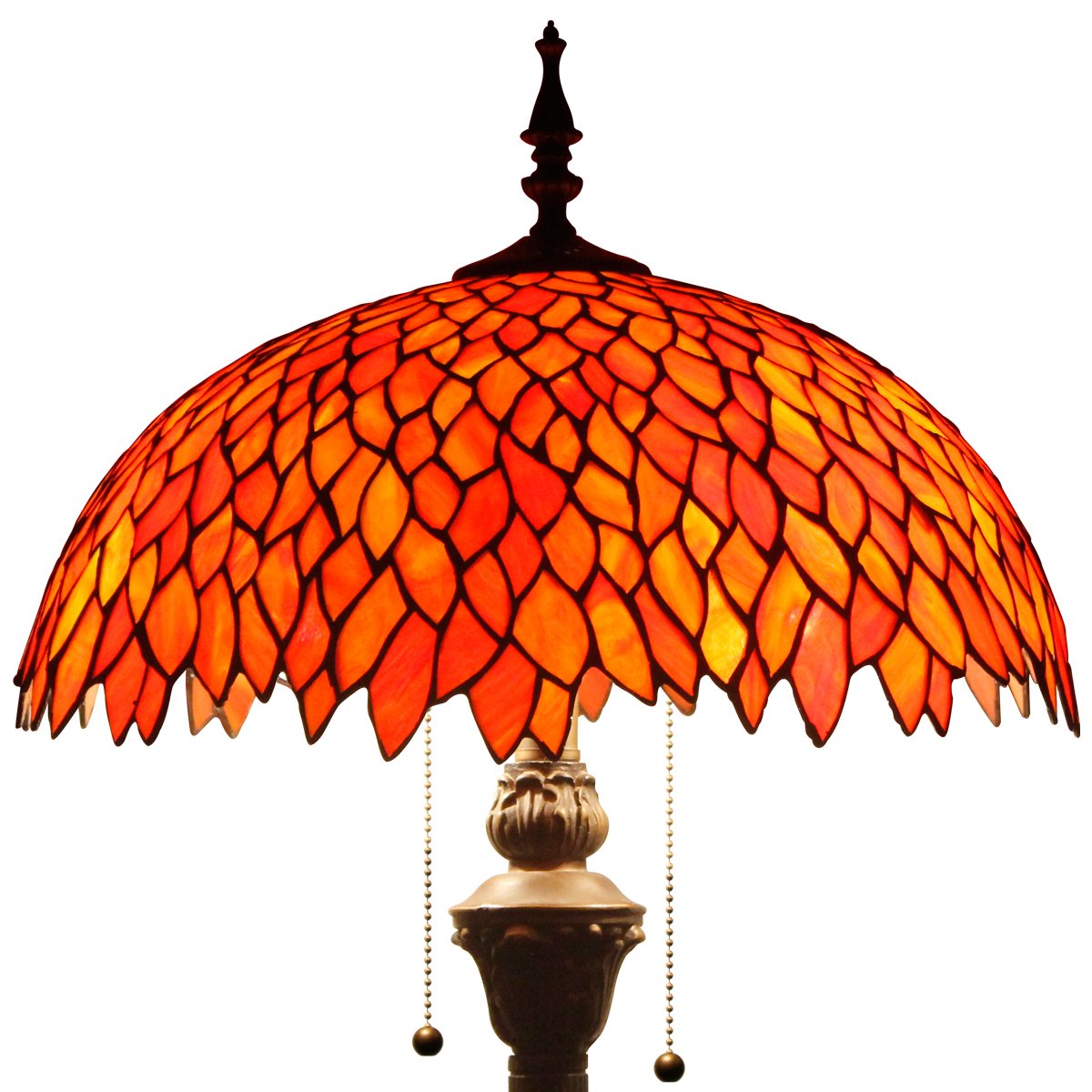 Buy WERFACTORY Tiffany Floor Lamp Red Wisteria Stained Glass Standing buy-werfactory-tiffany-floor-lamp-red-wisteria-stained-glass-standing