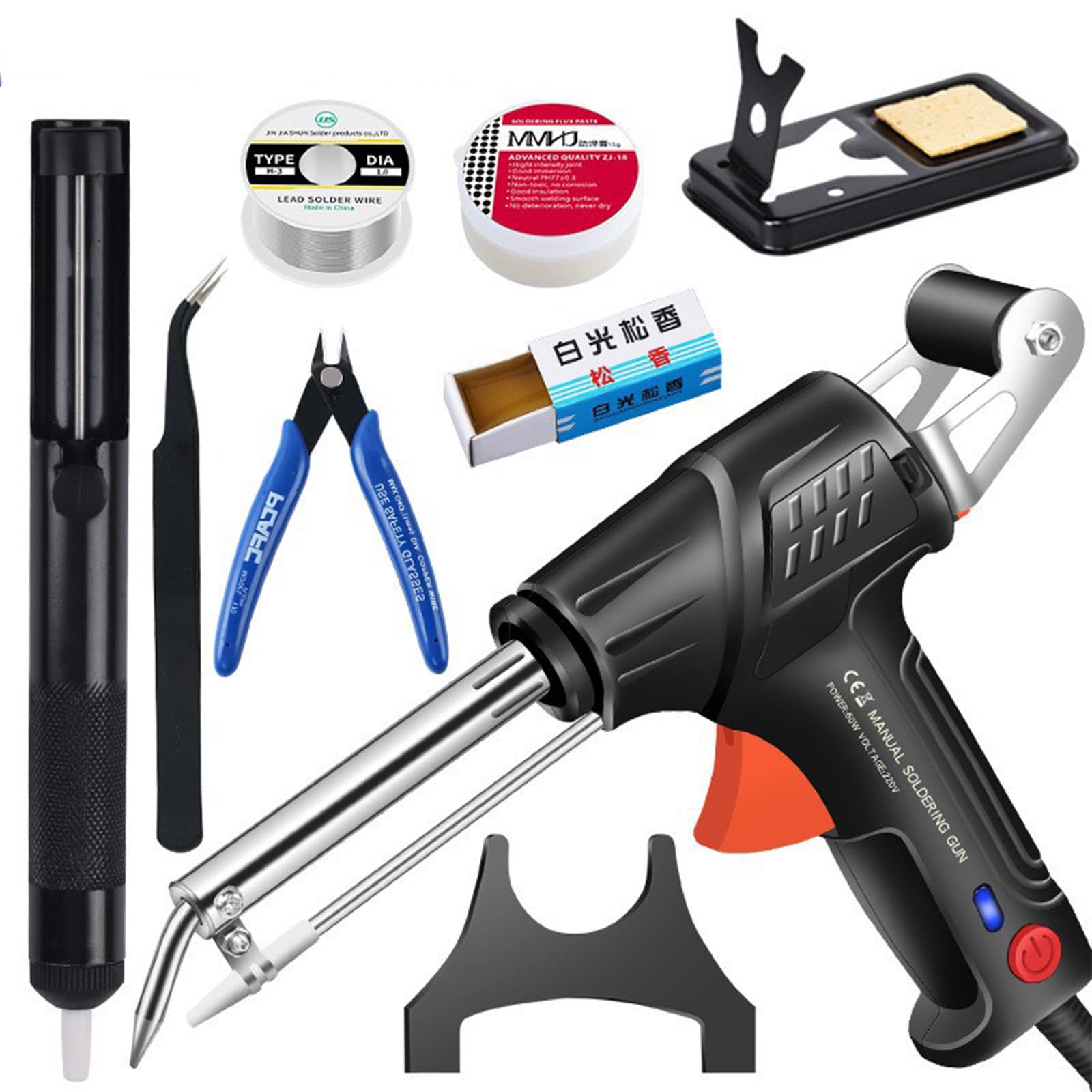 Internally Heated Industrial Welding Tools, Multi-Function Welder 3-In-1 Rust Removal/Cutting/Welding, Portable 110V Handheld Automatic Corded