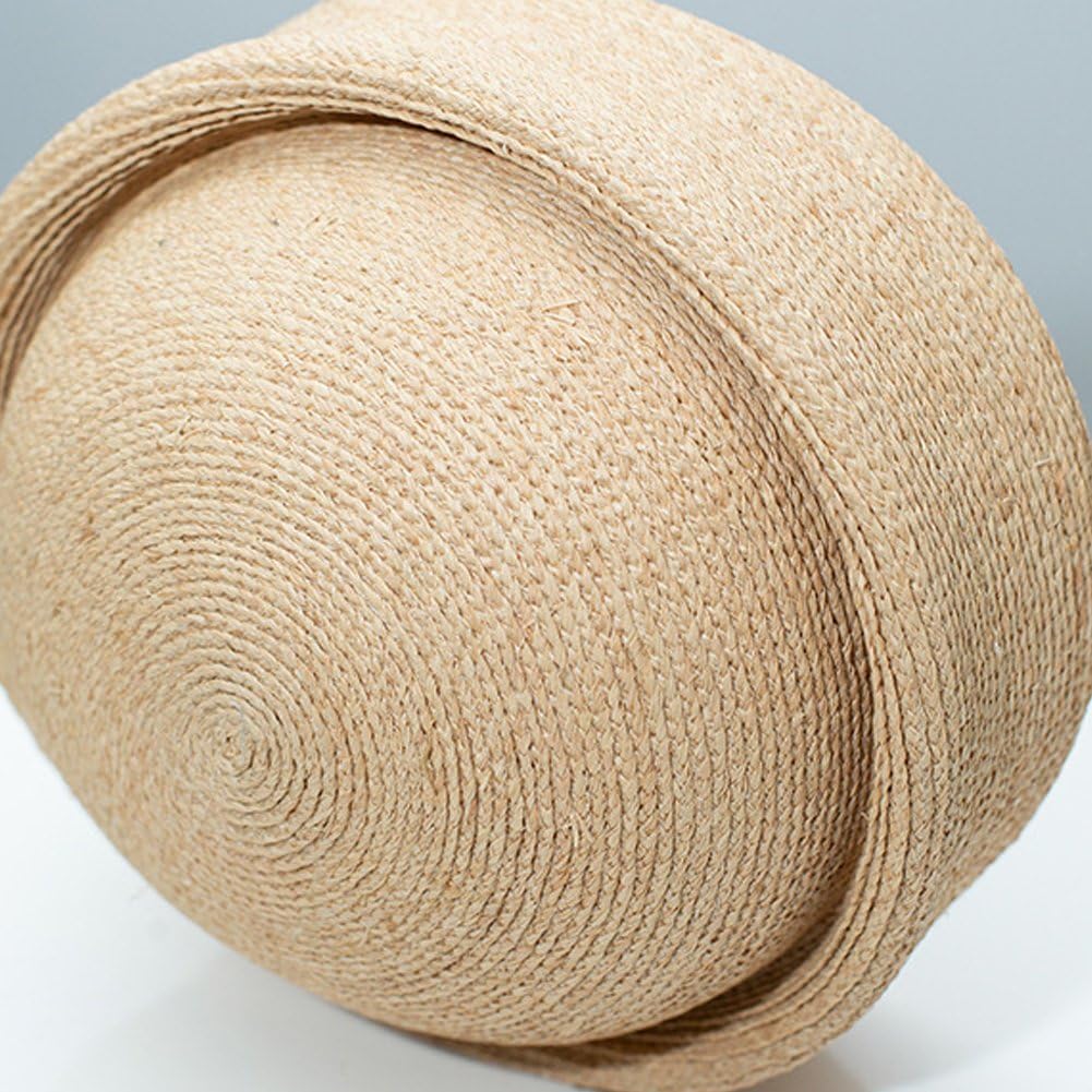 Wudaizhi Chapeau Bibi en Paille pour Femme, Béret D'été, Chapeau pour Goûter À L'église