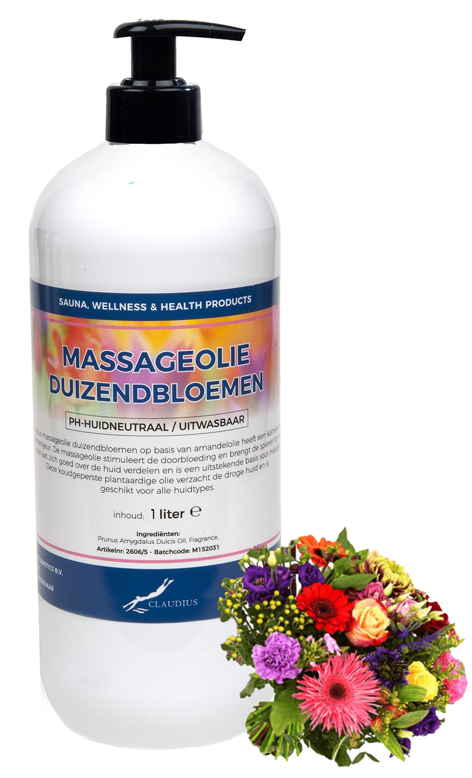 Massageöl Tausende Blumen 1 Liter - mit kostenloser Pumpe