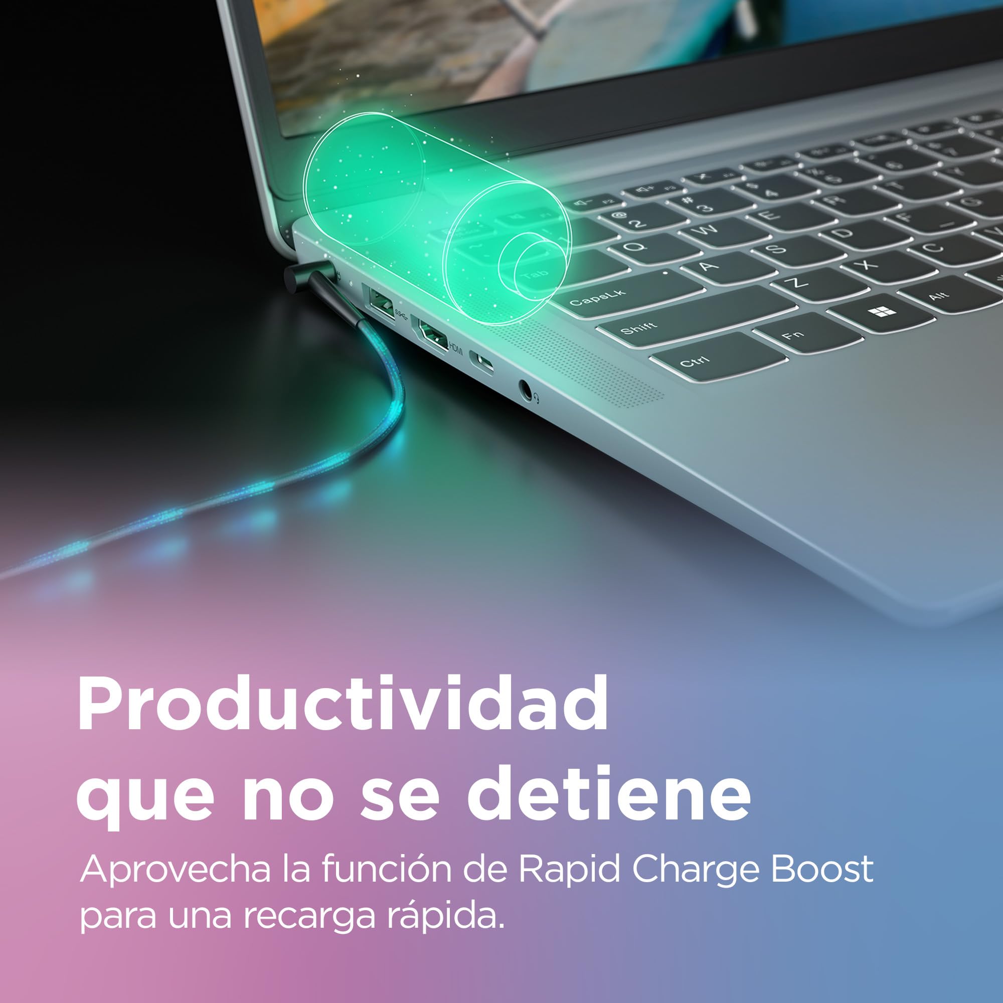 Lenovo IdeaPad Slim 3 Gen 8 – Ordenador Portátil 15.6'' FHD (Intel Core i3-N305, Intel UHD Graphics, 8 GB RAM, 256 GB SSD, Wi-Fi 6, Win 11 Home, Office Trial) Teclado QWERTY Español - Azul Abismo