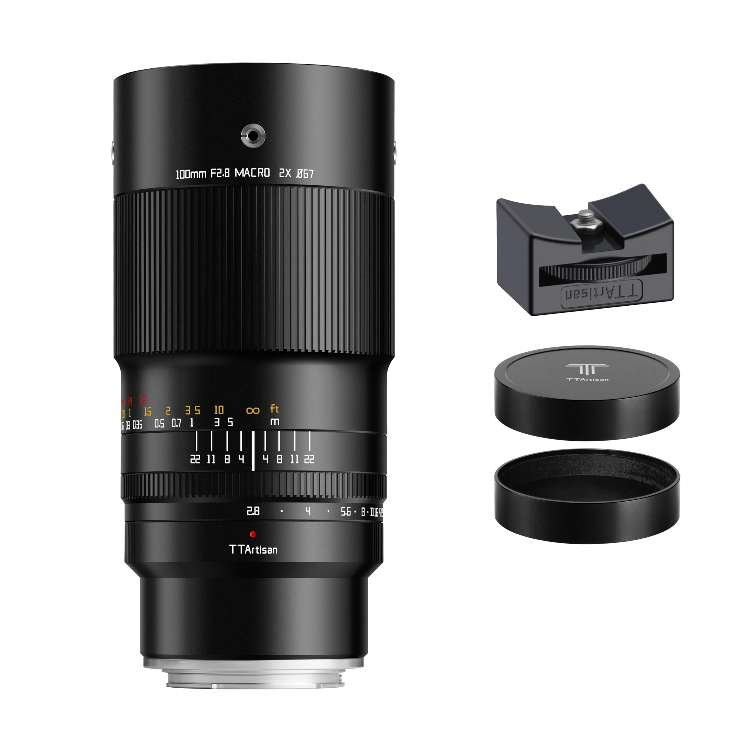 TTArtisan 100mm F2.8 2X Macro Full Frame Camera Lense Compatible with E-Mount Mirrorless Cameras a7 a7II a7III a7R a7RII a7RIII a7RIV a7S a7SII a9 a7C