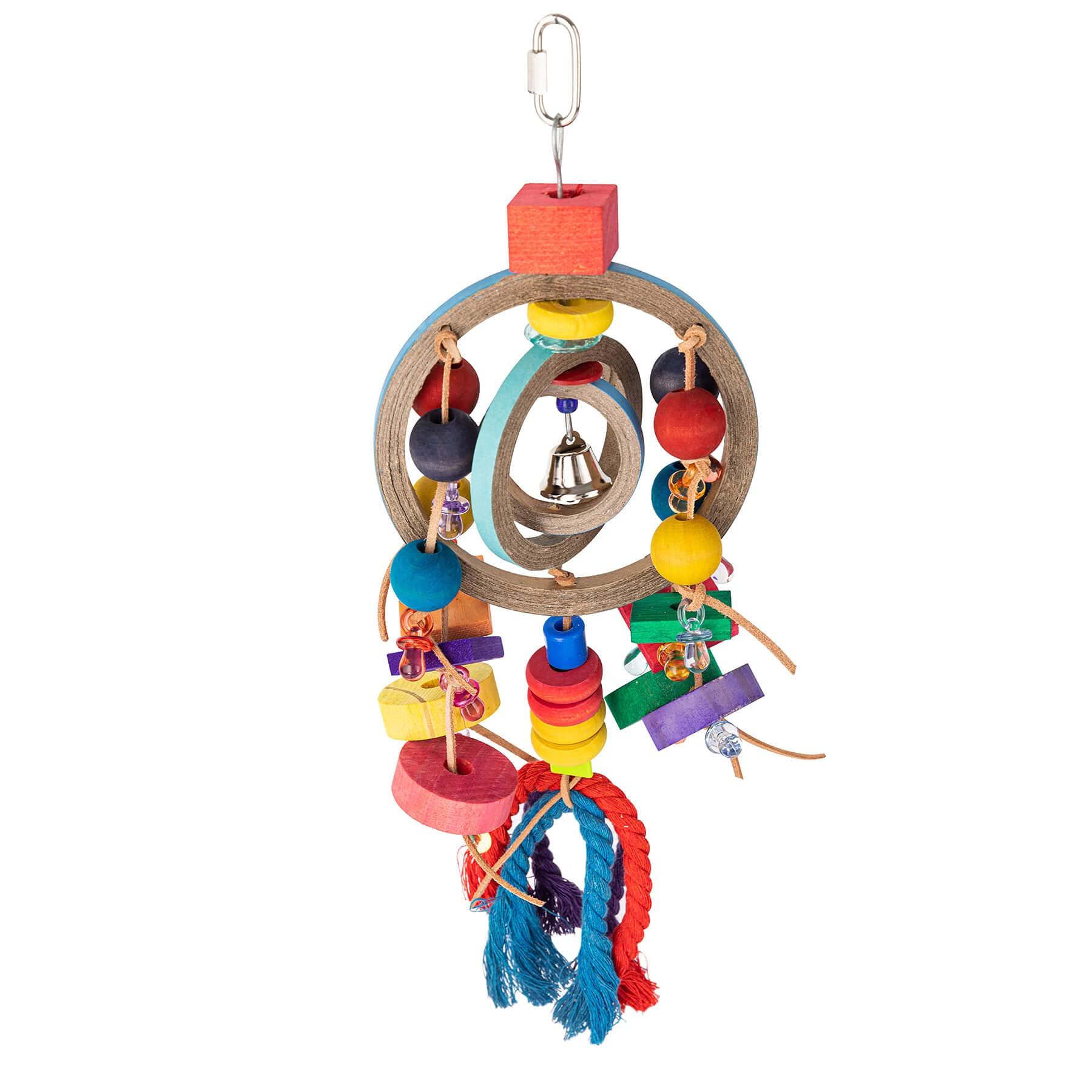 Busy Bagel Chew & Preen Hanging Parrot Toy — view 2