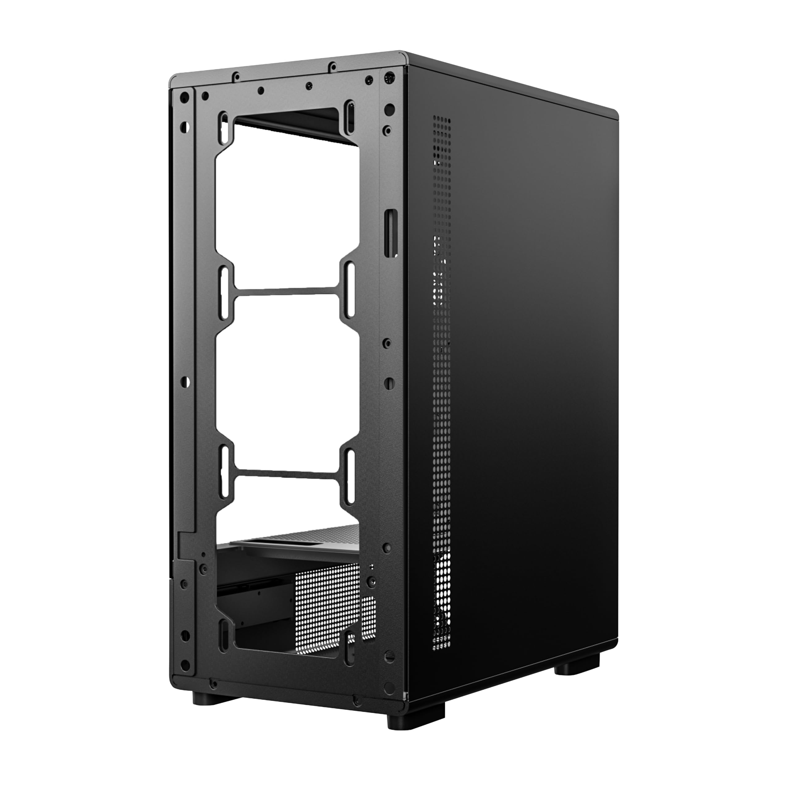 Circle Amazer X1 Mid-Tower Case - Black Gaming PC Case -12