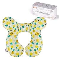 Vista 15 de KAKIBLIN Almohada para el cuello del bebé, almohada de apoyo mejorada para la cabeza y el cuello, almohada de cabeza de bebé para asiento