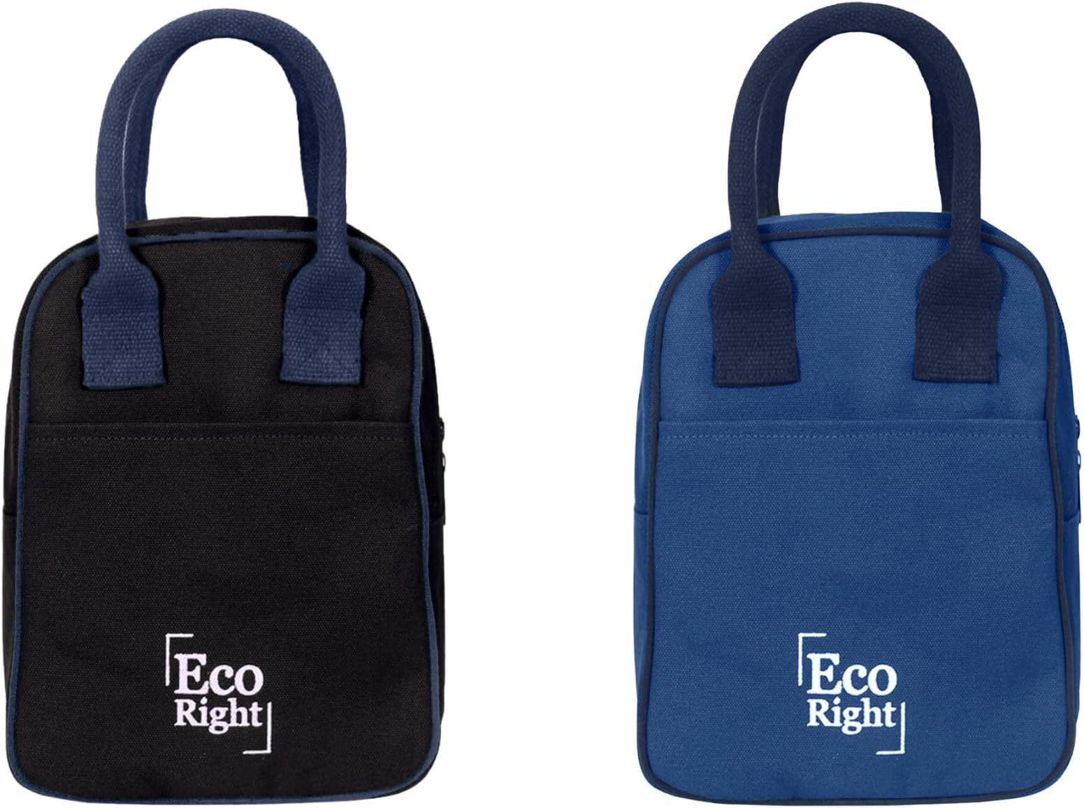 Eco Right Lunch Bags for Office Women & Men, Insulated Lunch Bag for Kids, Tiffin Bag with Bottle Holder, Carry Handle & Pocket