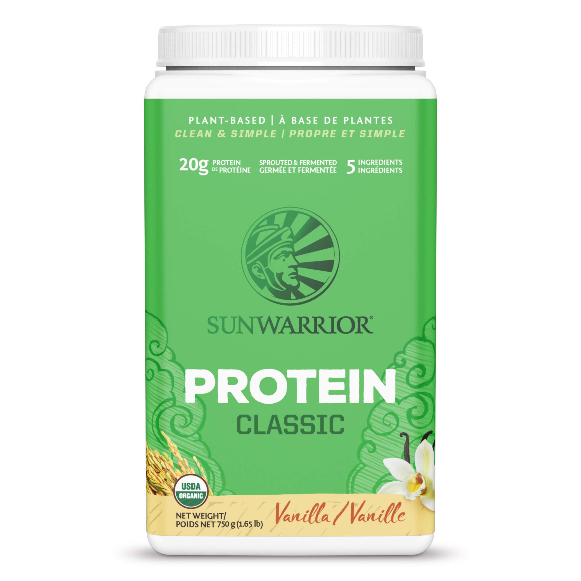 SUNWARRIOR Classic Rice Protein Vanilla, 750 g