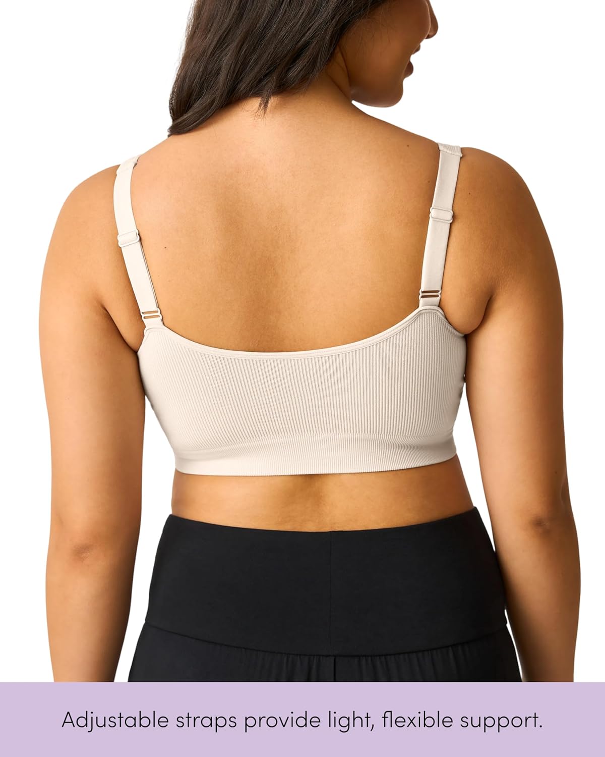 Kindred Bravely Essentials Crossover Nursing Bras, Adjustable, Wire Free Nursing Bras for Breastfeeding, 2 Pack