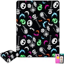 Nightmare Before Christmas Blanket Set - Bundle with Soft Jack Skellington Throw Plus Decals, More for Kids, Adults, Teens | Cozy Nightmare Before Christmas Throw Blanket 46" x 60"