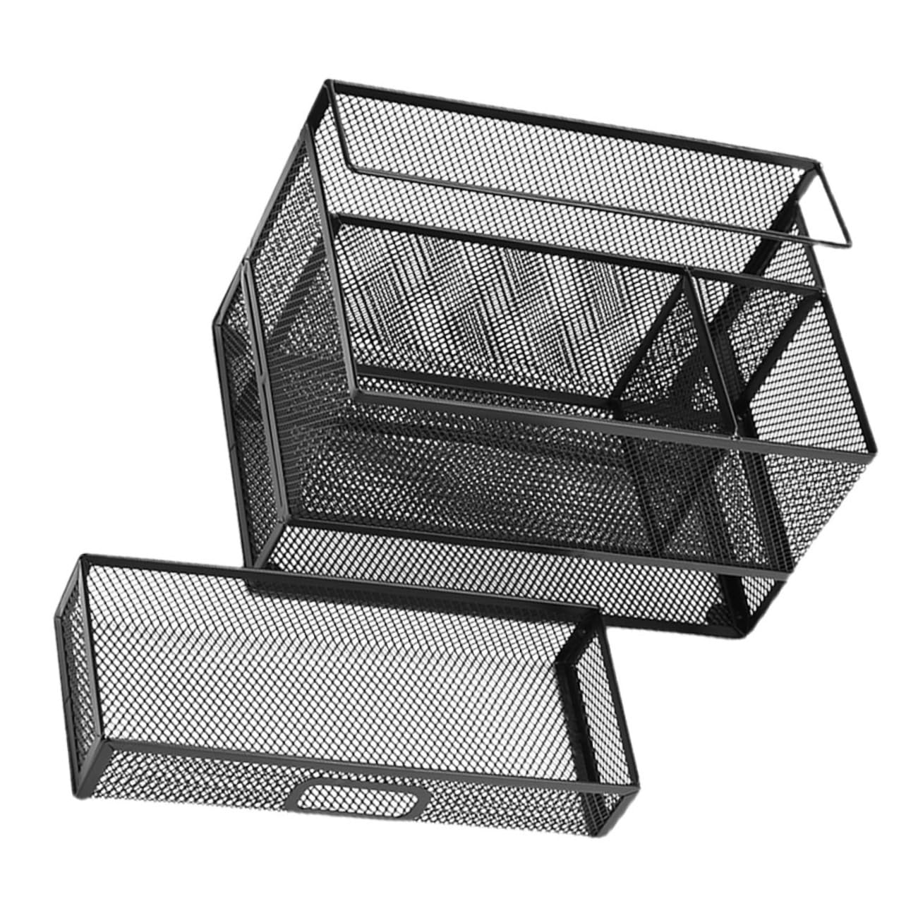 Ciieeo Elegante Organizer Da Scrivania Con Portapenne in Rete E Portamatite Contenitore Per Cancelleria Da Ufficio