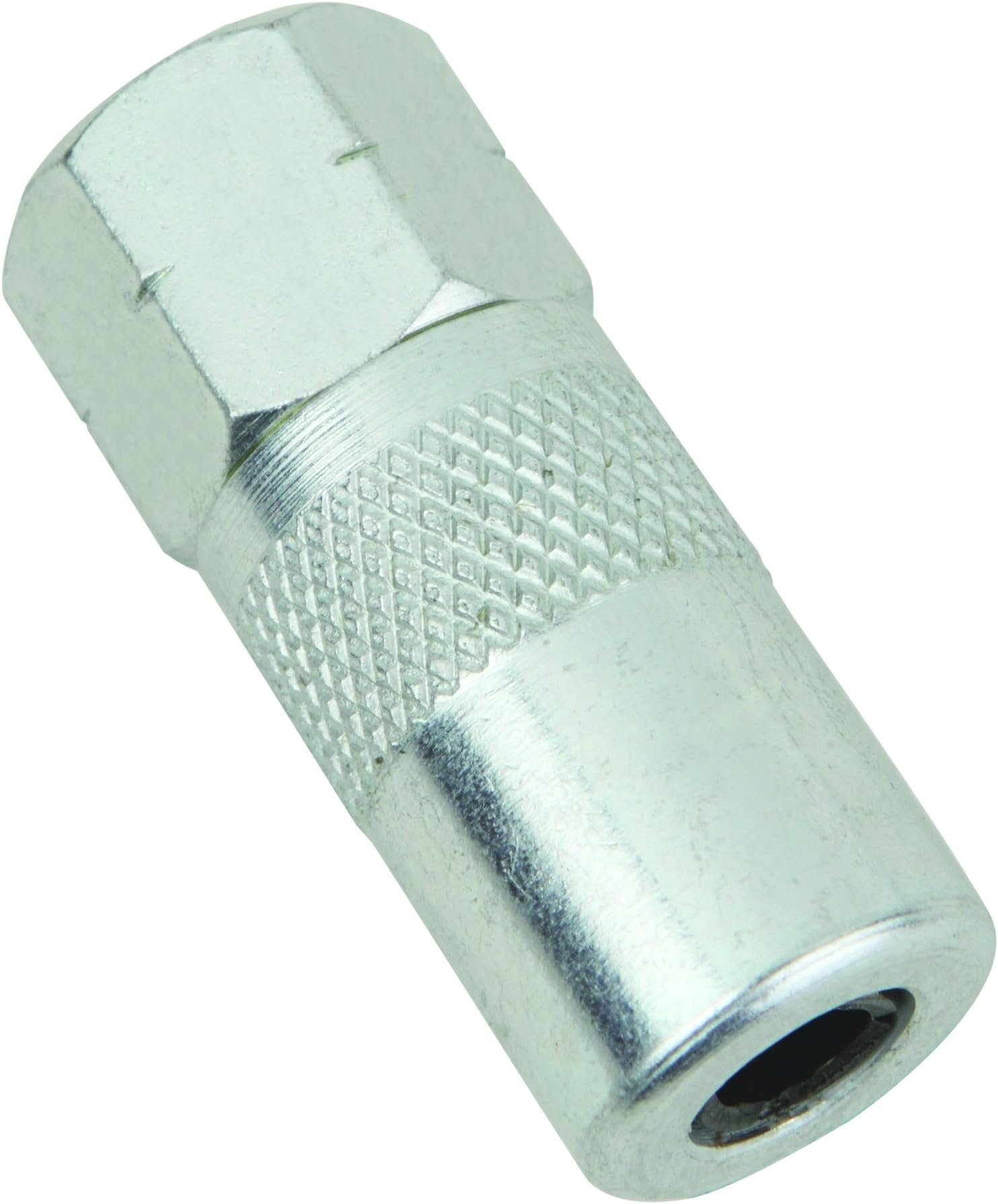PROLUBE Professional 4-Jaw Grease Coupler | with Ball Check | 6,000 PSI | Use with Hand Operated Grease Guns | 1/8” NPT Threads (43502)