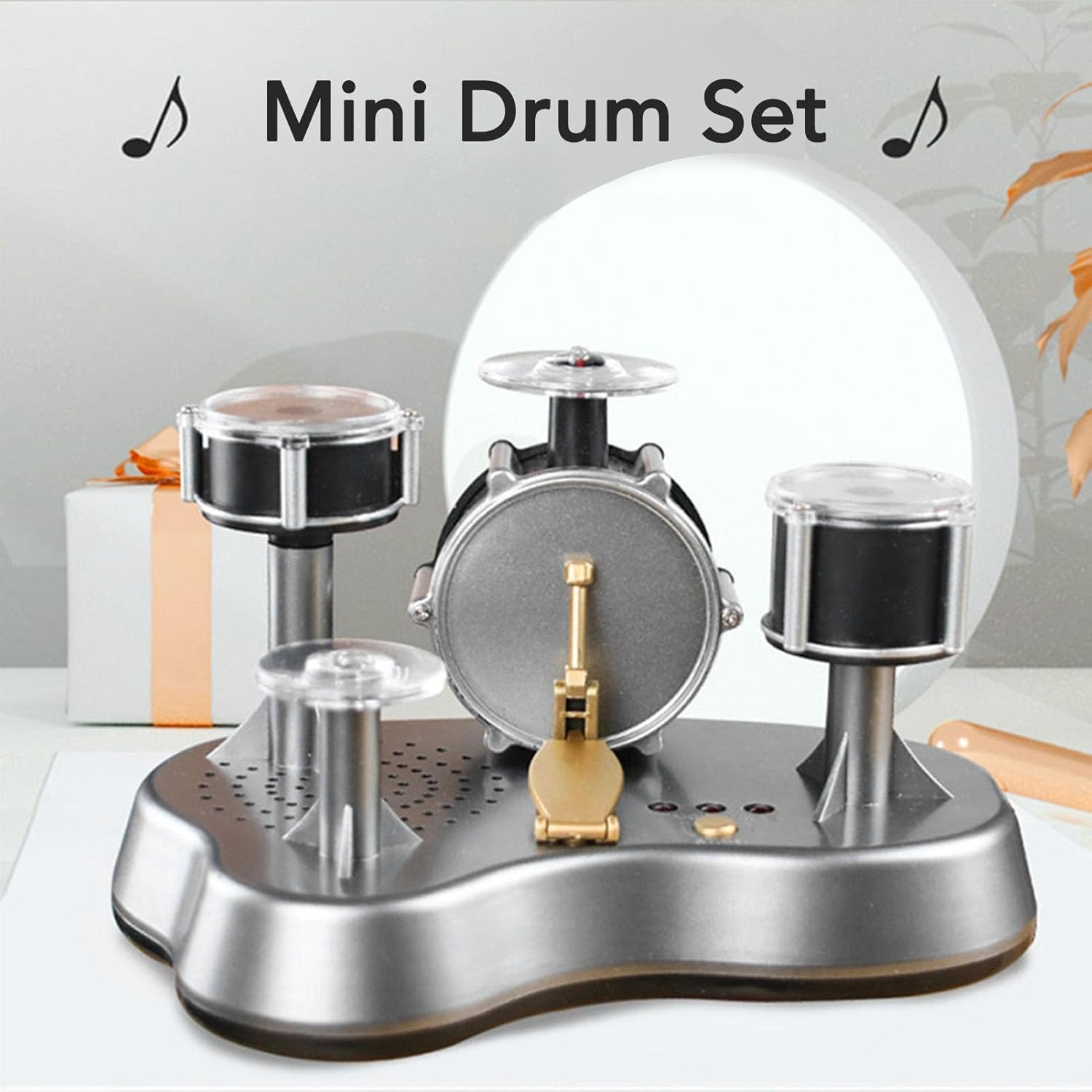 TOPINCN Finger Drum Set, Mini Compact Battery for Kids Collection Decoration, Electric Small Desk, Novelty Accessories, Instrument Games, Party for