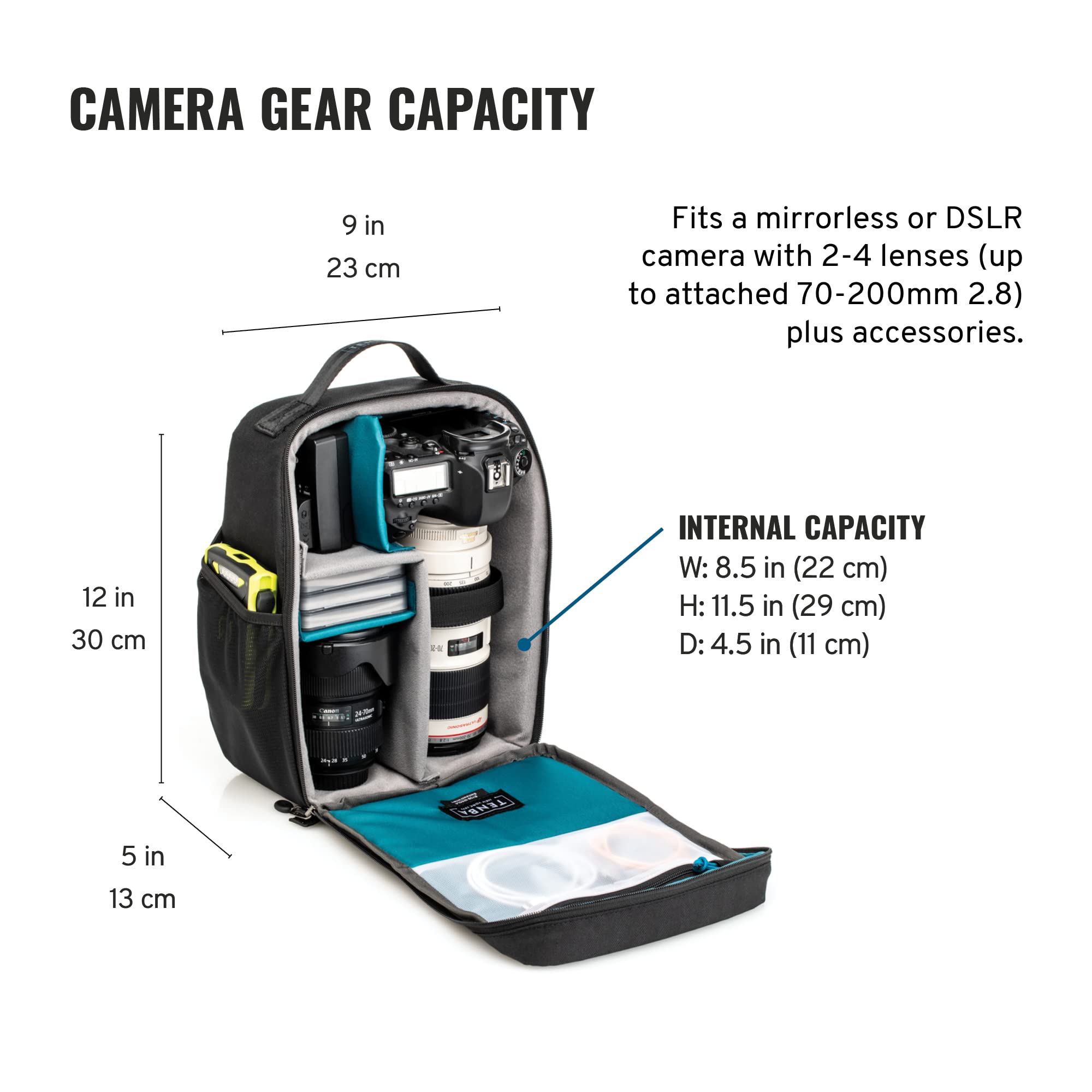 Tenba BYOB 10 DSLR Backpack Insert Noir