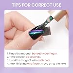 SUPWEE Cat Eye Nail Polish Non Gel (Need to Apply Black Coat), Quick Dry Cateye Magnetic Nail Polish with Magnet for Fingernail Fast Air Drying Lacquer Manicure Gift For Women Girls 16ml