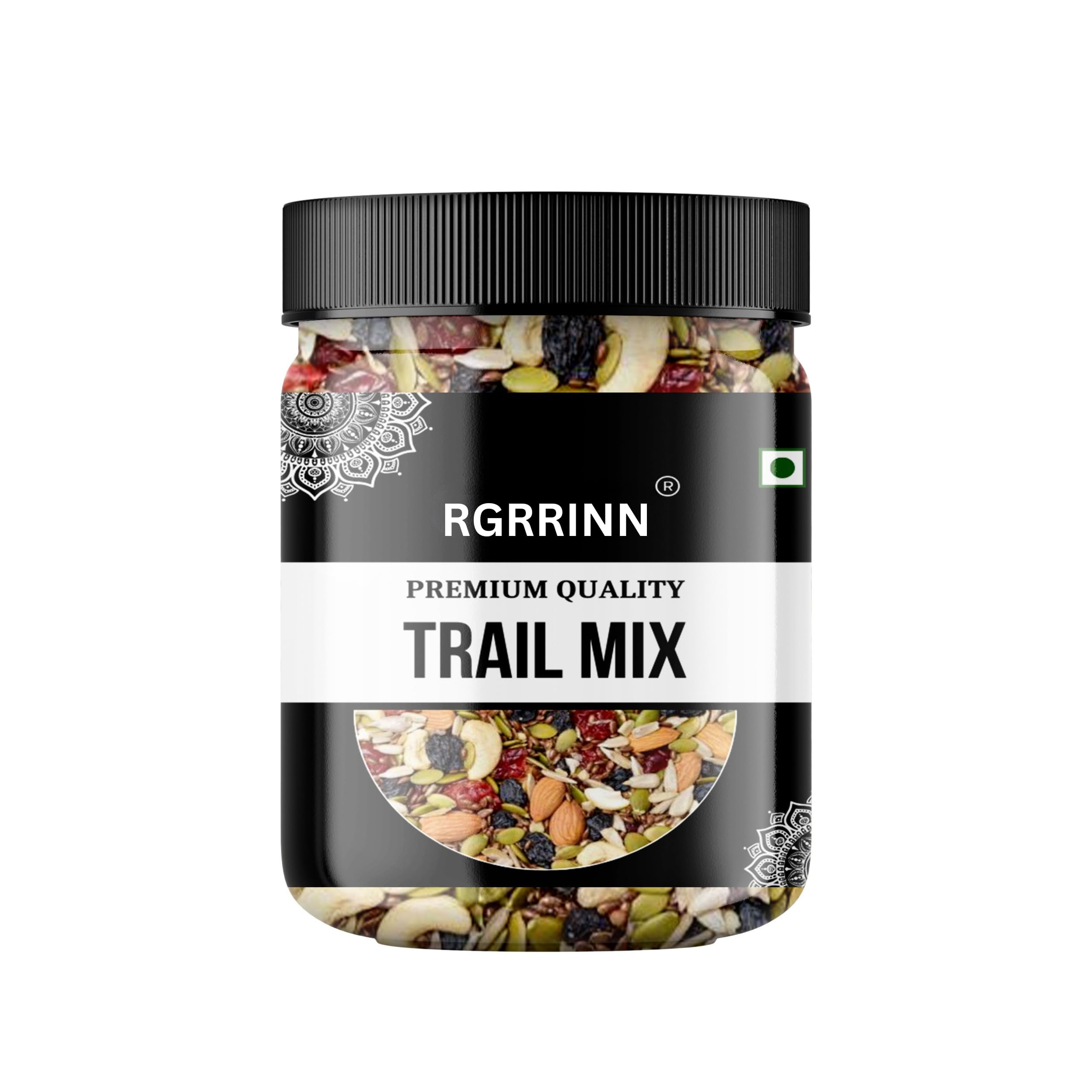 RGRRINN (GREEN) Premium Trail Mix 100 Gms - Cashew, Raisins, Almonds, Apricots, Goji Berry, Pumpkin Seeds, Sunflower Seeds, Cranberry, Blueberry, Plum | Dry Fruits Mix Perfect for Gifting-image-45