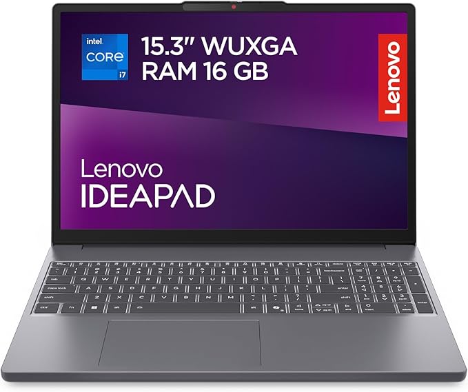 Lenovo IdeaPad Slim 3 Notebook 15.3'' IPS WUXGA (1920x1200), Intel Core i7-13620H, 16GB RAM, 1TB SSD, Windows 11 Home, WiFi 6 - Luna Grey