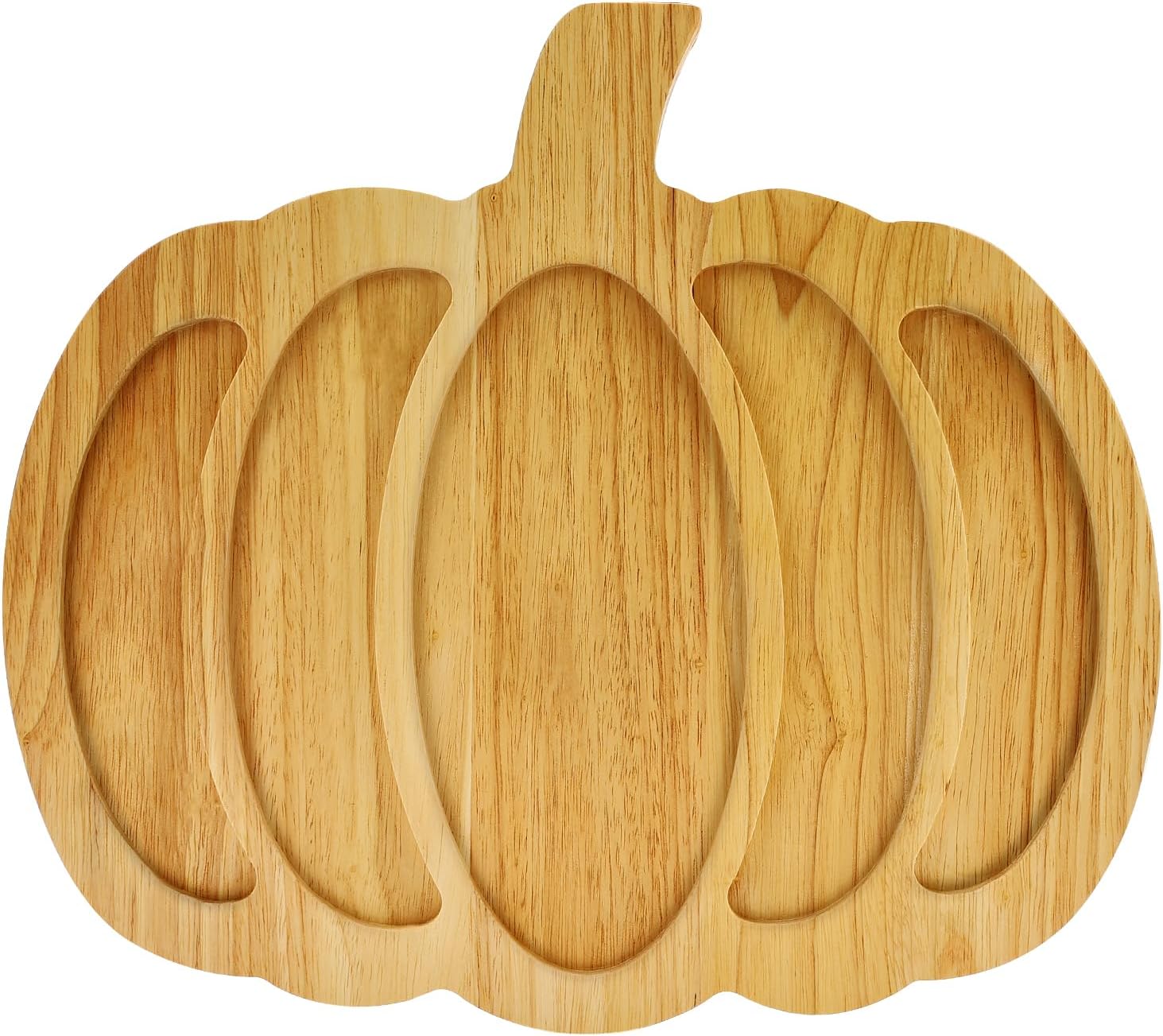 Wood Pumpkin Decor Halloween Charcuterie Boards for Kitchen Halloween Decorations Modern Fall Serving Tray Dishes Wooden Pumpkins Platter Food Cheese Board Thanksgiving Christmas Decor Turkey Boards Rubber Wood