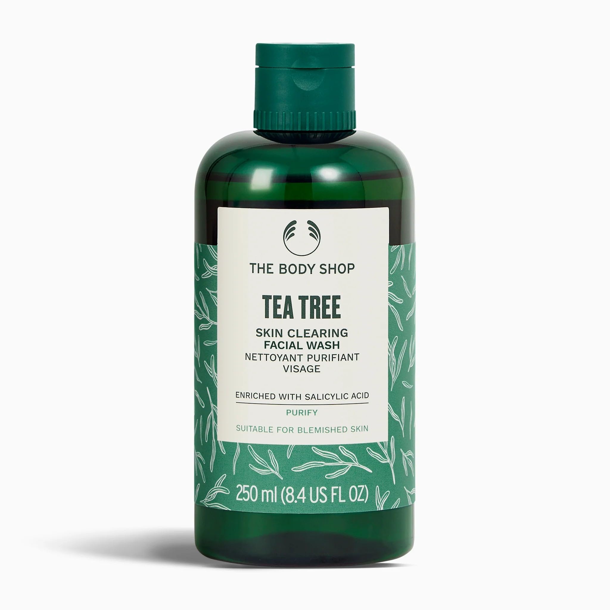 Tea Tree Skin Clearing Facial Wash (1x 250ml), Gel-to-Foam Cleanser for Oily, Blemish-Prone Skin, Proven to Visibly Reduce The Appearance of Blemishes, with Tea Tree Oil & Salicylic Acid
