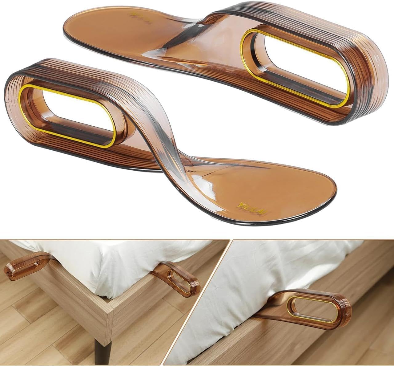 (Pack of 2) Mattress Lifter & Bedsheet Tucker Tool – Bed Making Wedge Elevator for Lifting, Holding & Tucking Sheets – Ergonomic Bed Lifter Stand – Multi-Colour 4
