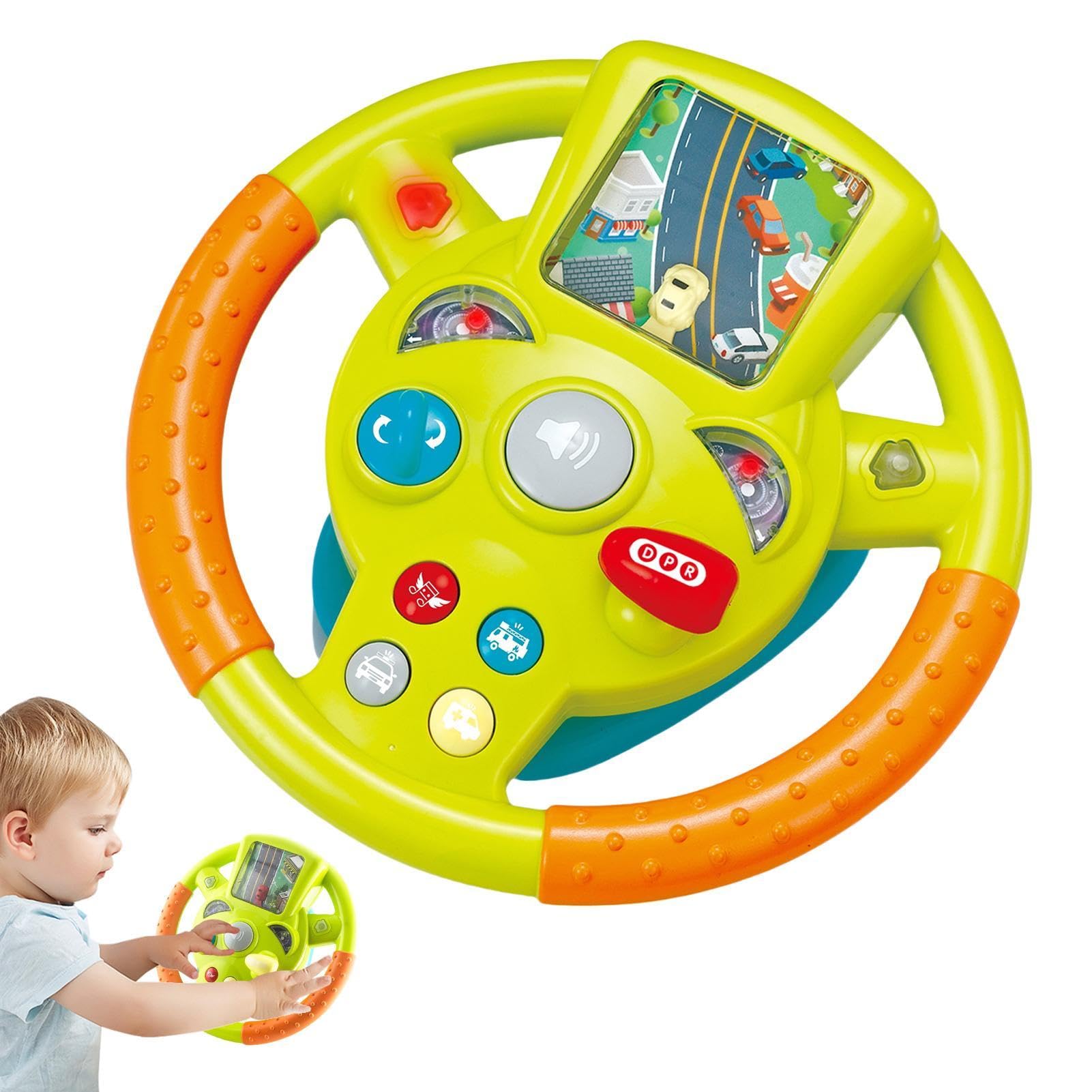Driving Steering Wheel Toy for Kids Electric Early Learning Simulated