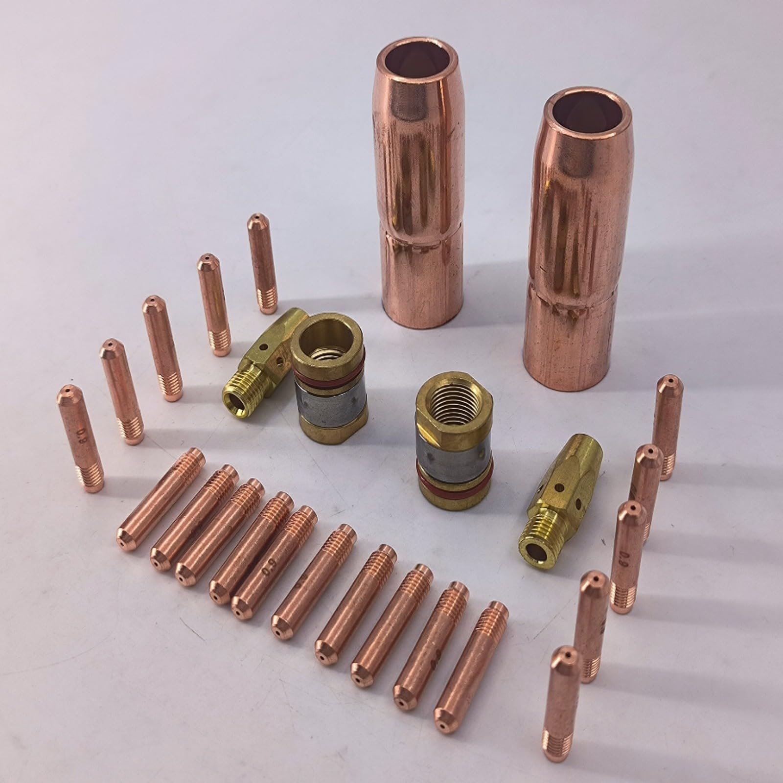 Kit accesorios de gas evita porosidad en soldadura MIG con difusores 169728 y boquillas 169726