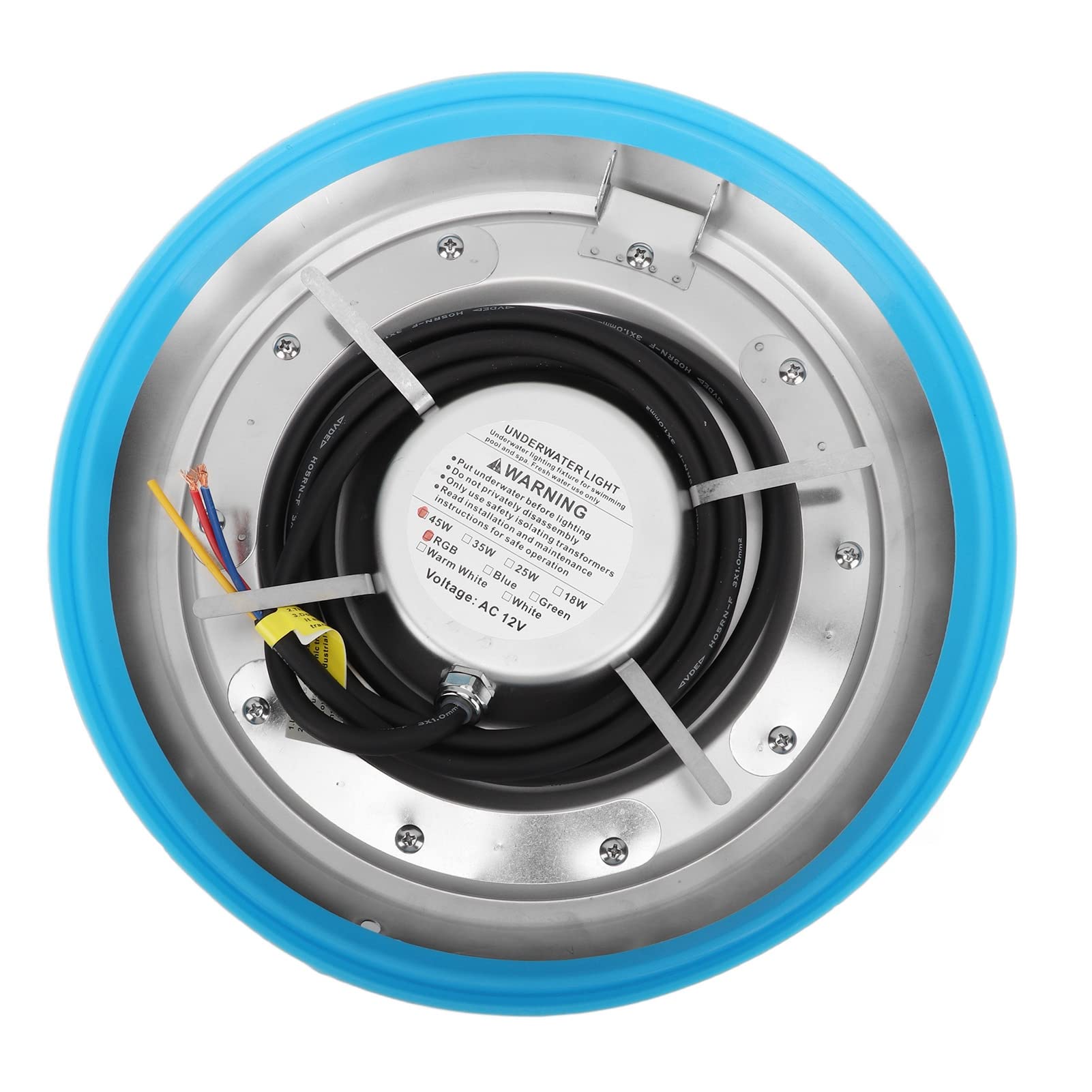Zunate 45W RGB Unterwasser-Poolleuchte |Farbwechsellampe aus Edelstahl für Pools, Brunnen, Teiche