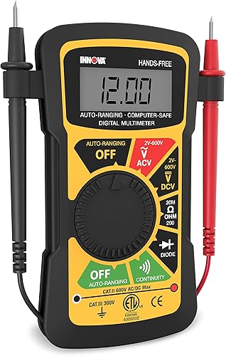Multímetro digital para automóvil manos libres (10 mega ohmios) Innova 3300.