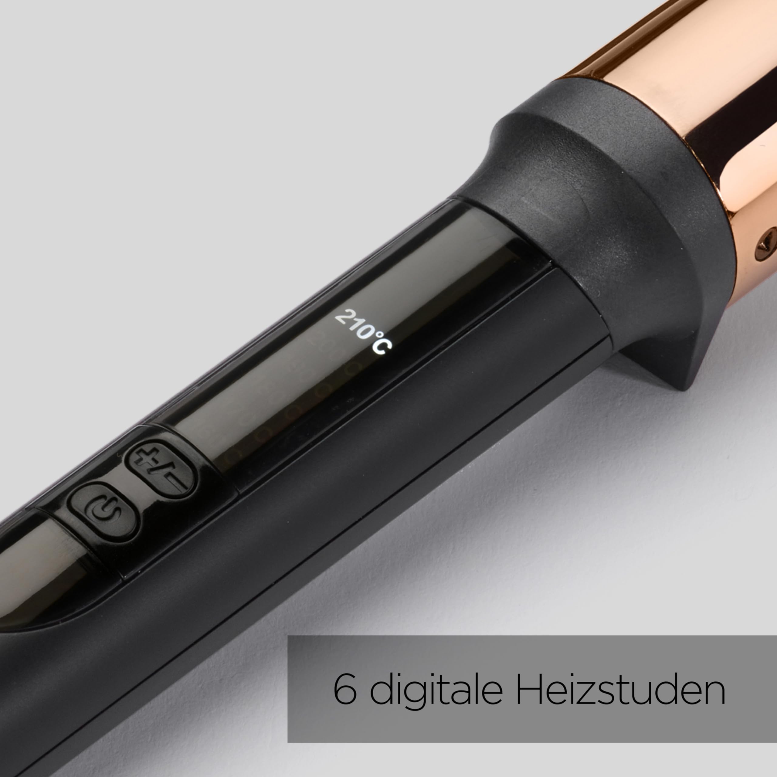 BaByliss Salon Brilliance Conical Wand, Professioneller Lockenstab mit hochwertiger Titan-Beschichtung, 19-32 mm konisches Frisiereisen, 6 digitale Heizstufen von 160°C bis 210°C, C458E