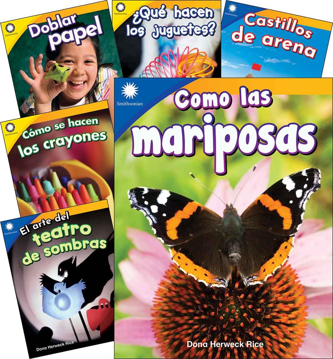 Teacher Created Materials Smithsonian Informational Text: Fun in Action Spanish Grades K-1: 6-Book Set (Book Collection)