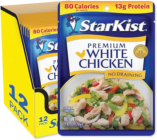 StarKist Premium White Chicken - 2.6 oz Pouch (Pack of 12)