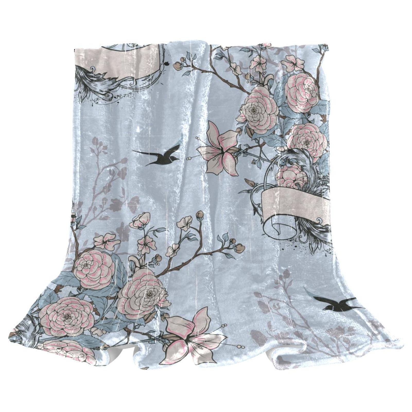 Couverture polaire hirondelle de printemps contre le froid du salon