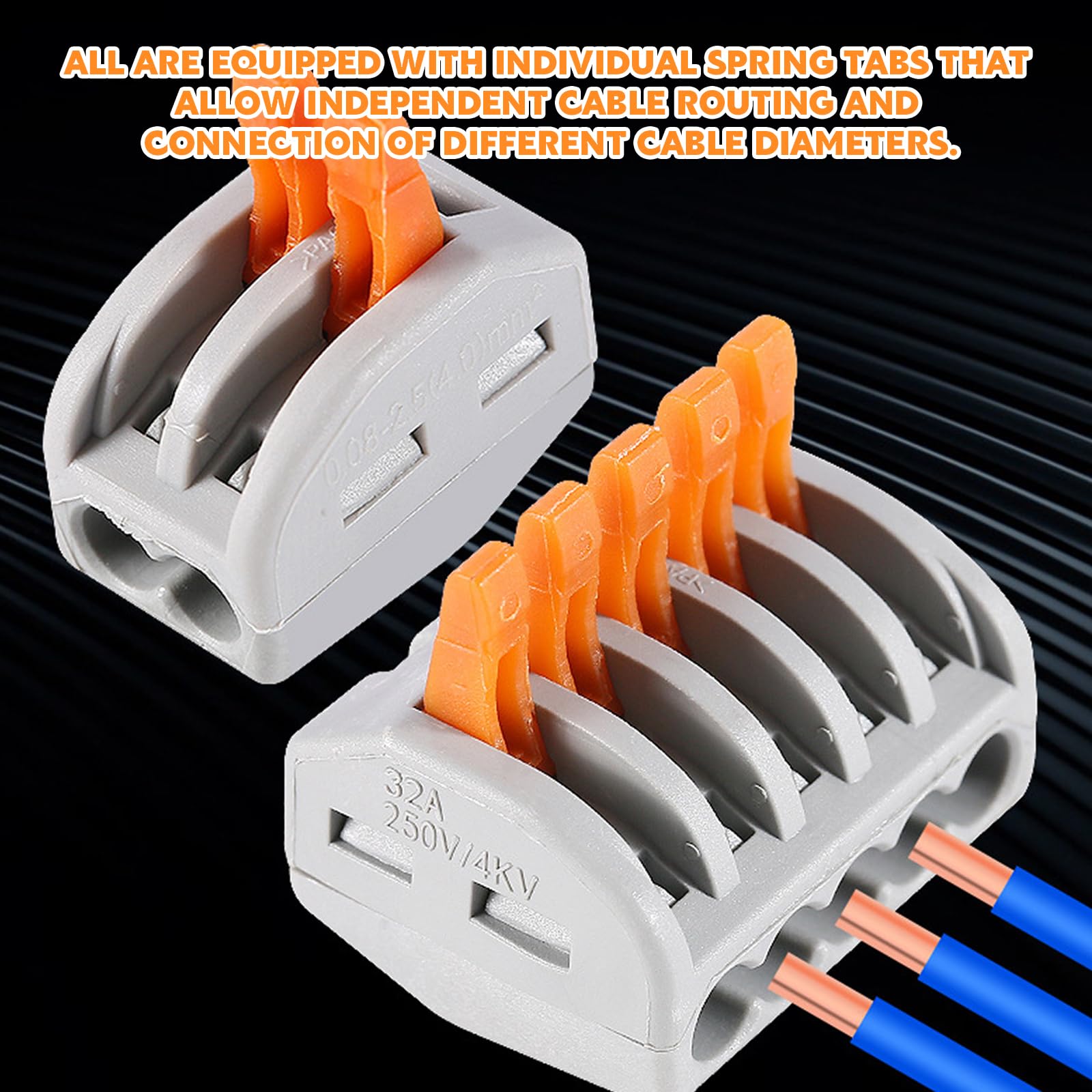 Scatola Di 120 Connettori Rapidi Su Cavi - Foto 2