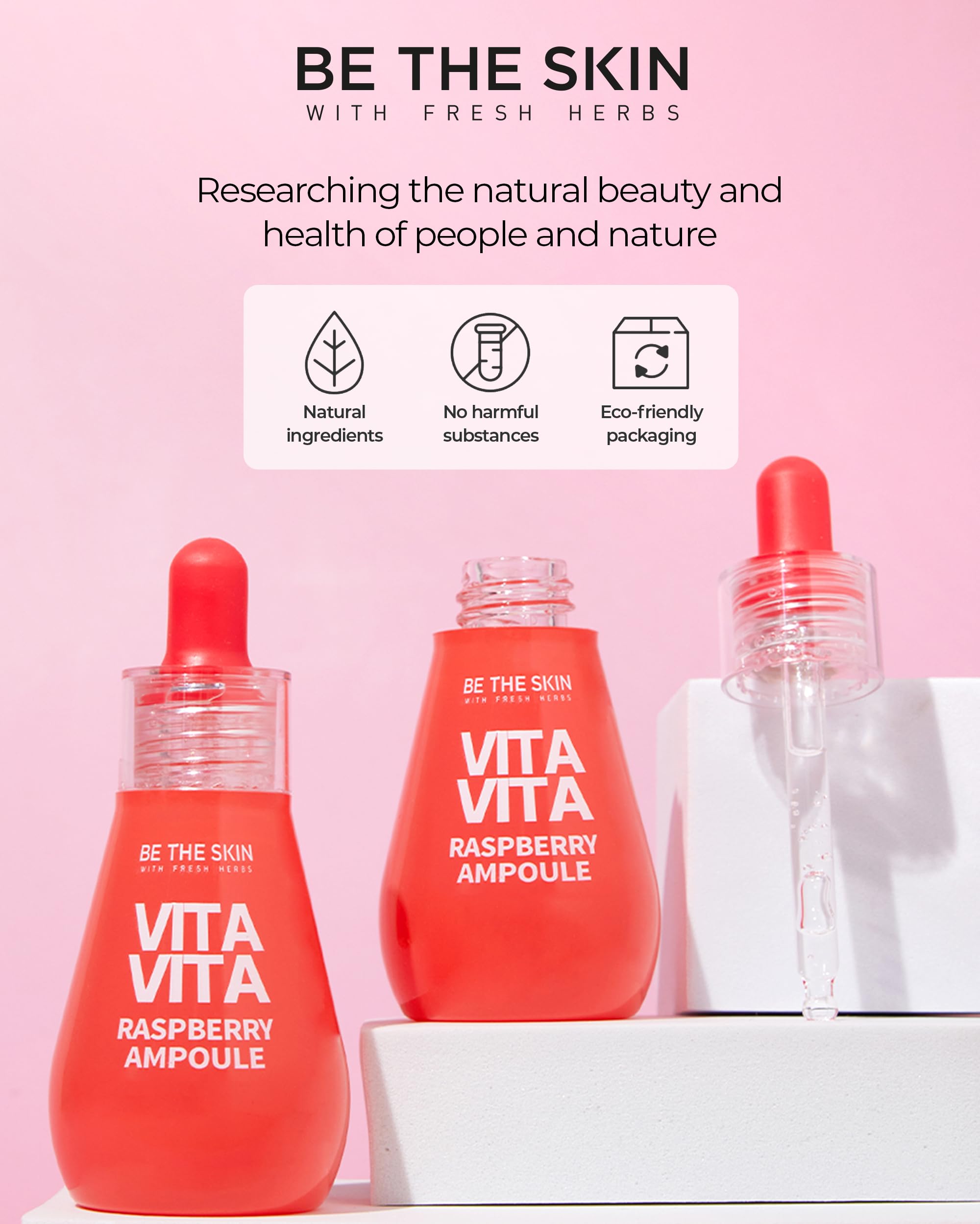 Amazon.com: BE THE SKIN Vitavita Raspberry Serum - Anthocyanin +