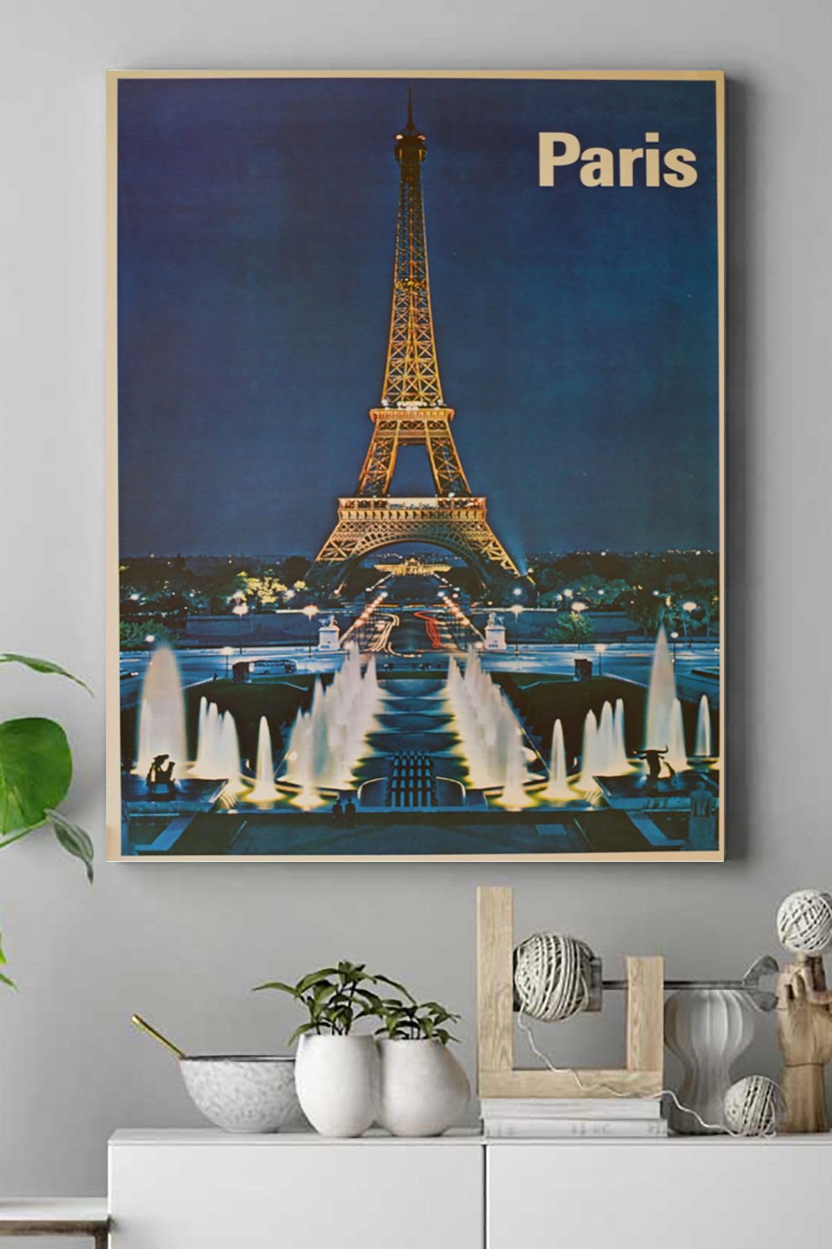 Postermanya (pster17602) Paris Vintage Kanvas Tablo 30 x 40