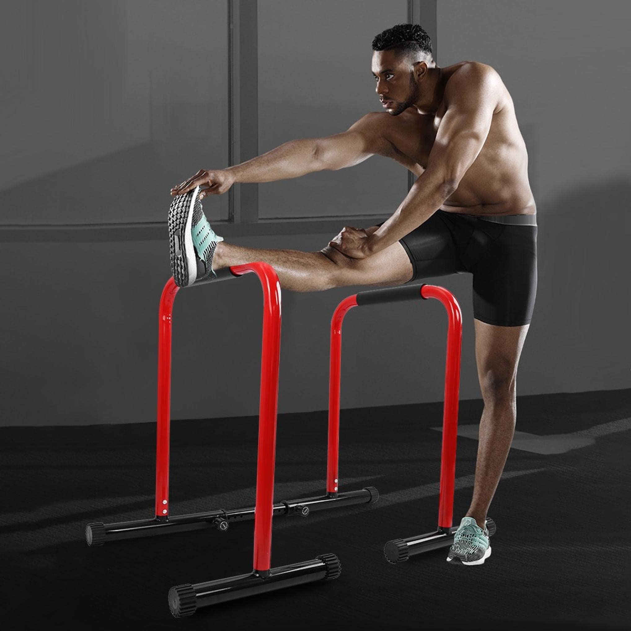 Heavy Duty Dip Station Stands - Portable Fitness Workout Dip Bar, Functional Dip Stand Body Press Ba