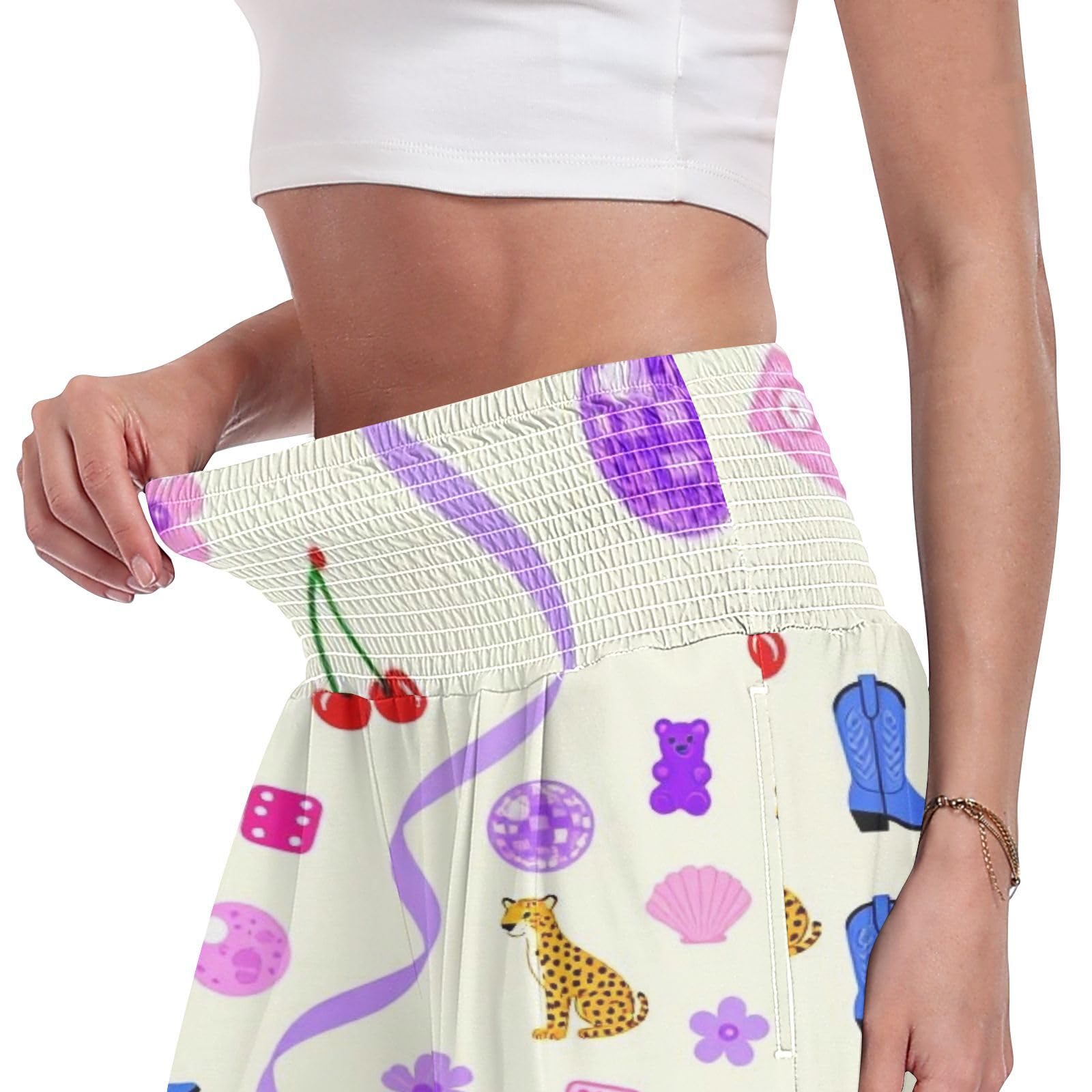 Pantalones de fiesta retro para mujer, resistentes a las arrugas, pantalones casuales de viaje
