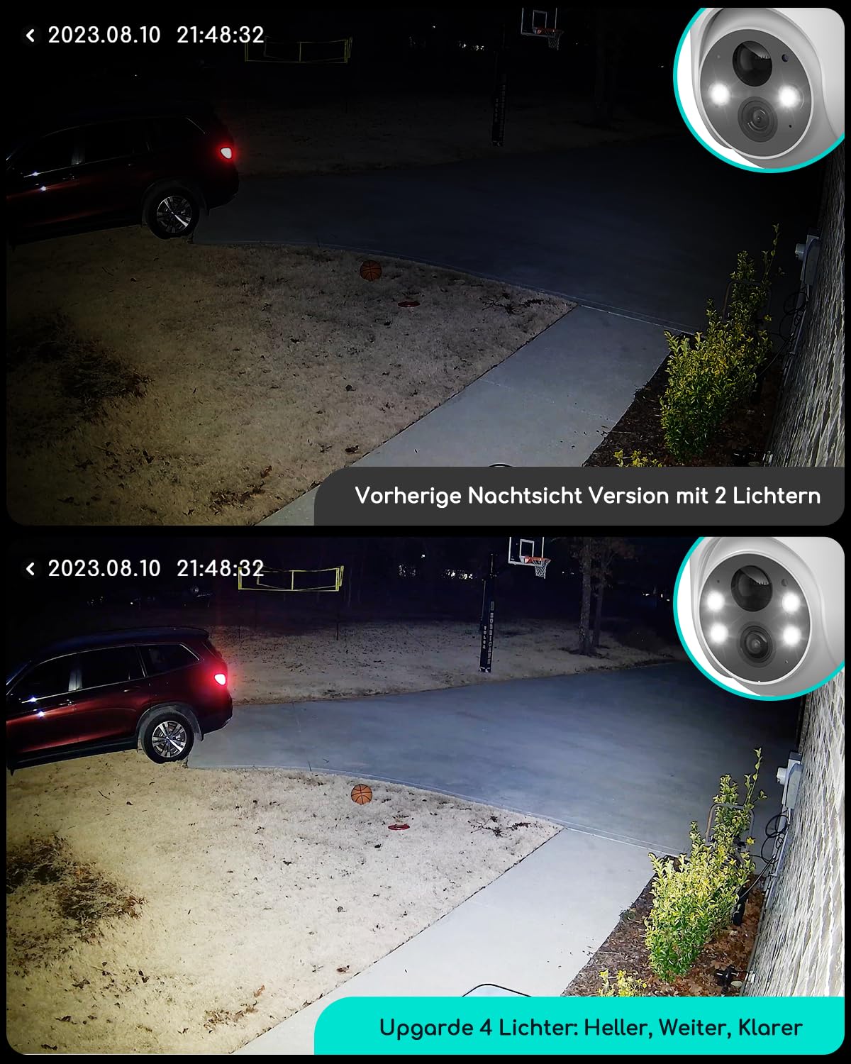 COOAU 2K Überwachungskamera Aussen Akku | Kabellose WLAN Kamera Outdoor | 355°/90° PTZ | Intelligente KI-Erkennung | Datenschutz | 4 LED Nachtsicht | Häusliche Außensicherheit