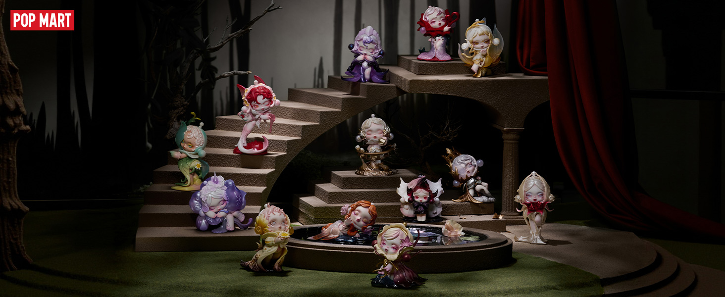 Amazon.com: POP MART SKULLPANDA Petals in Four Acts Series Action
