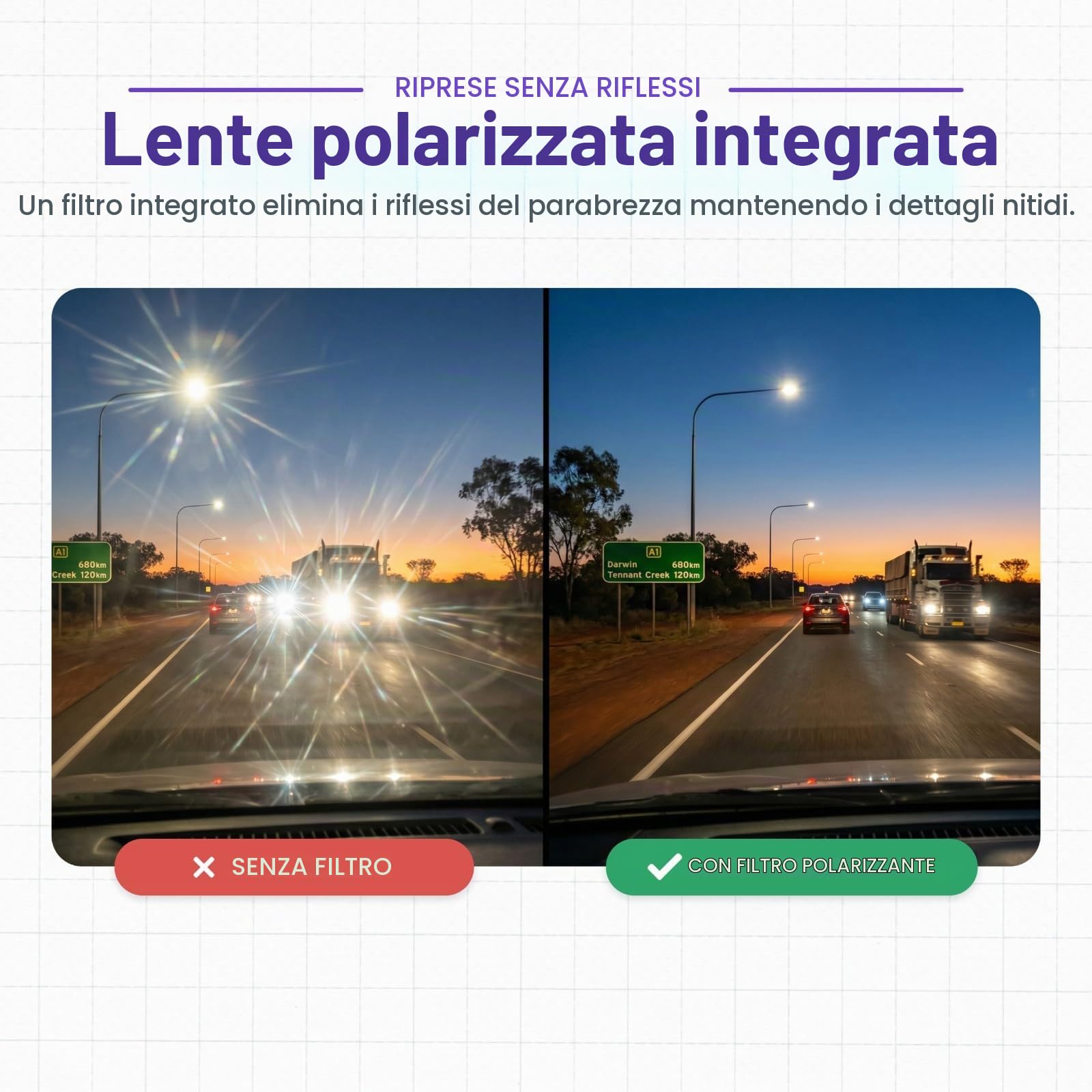 Nextbase® 522GW Dash cam Auto | Modalità di Parcheggio 24/7 | Dashcam Auto 2K 1080p 30fps | Schermo Tattile da 3" Telecamera | Camera con Angolo di Visione di 140° | Visione Notturna