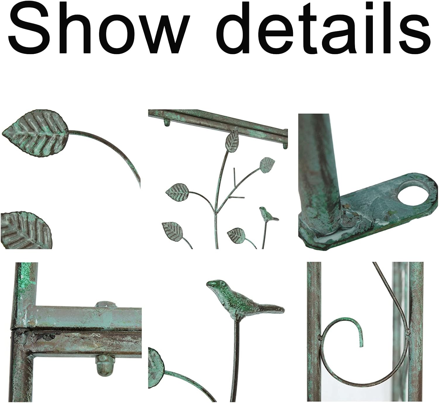 Garden Arch Rose Arches,Metal Climbing Aid Trellis Archway for Climbing Plants,Weatherproof Wedding Arch,Gazebo,Pergola Outdoor Decoration,Garden Lawn Backyard Terrace,121.5x40x220 Cm