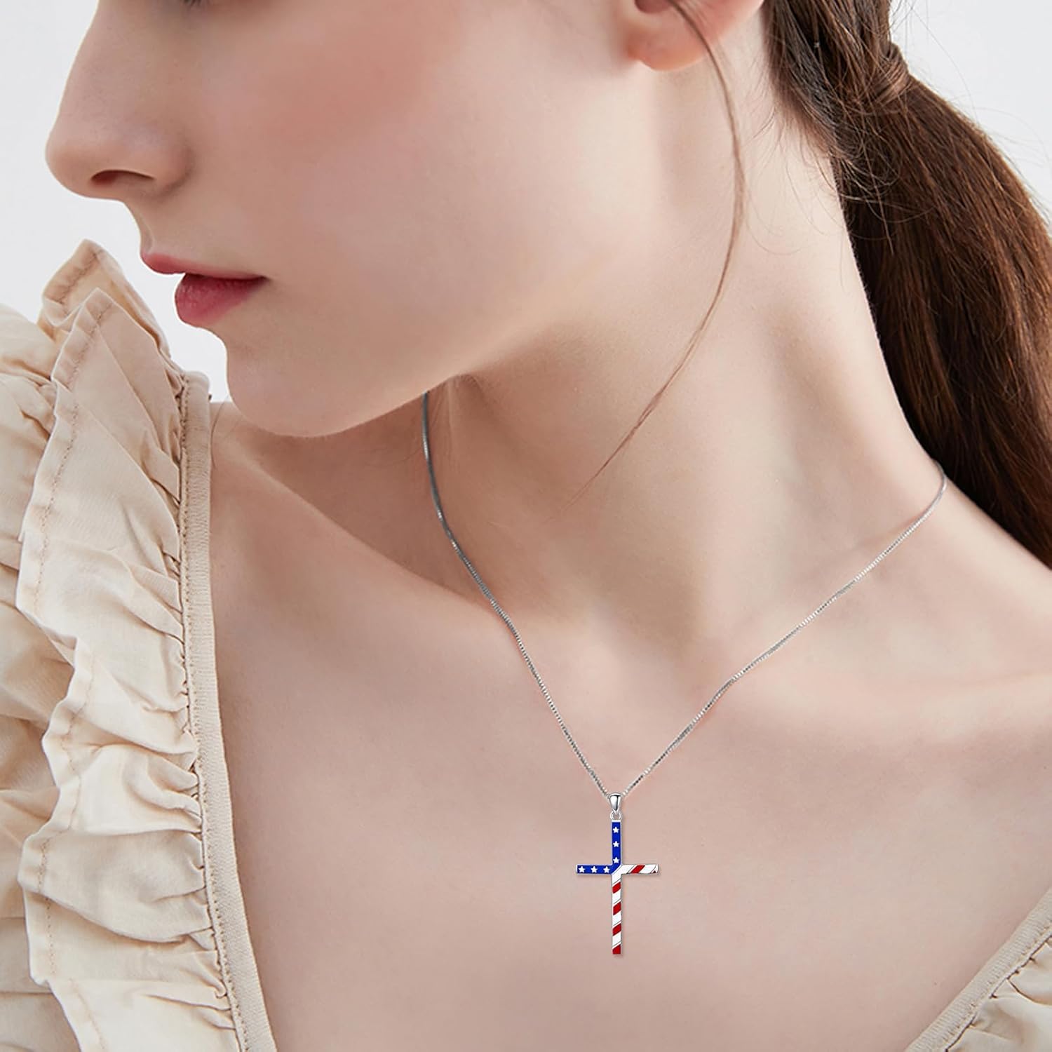 POPLYKE Cross Necklace 925 Sterling Silver Philippians 4:13 I Can Do All The Things Inspirational Necklace Gifts for Women Men 20+2'' - Image 5