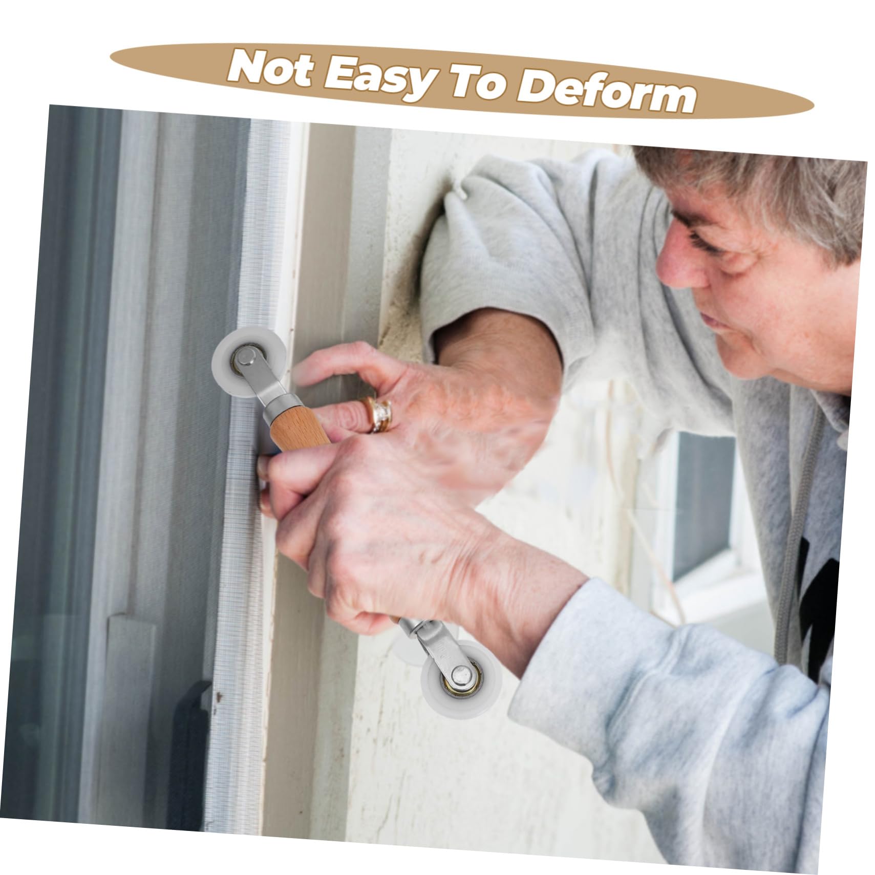 LIFKOME Reparaturset Fliegengitter Werkzeugsatz mit Aluminiumdruckleiste Spline Roller Haken Satz für Fenster und Türbildschirme Handwerker Heimwerker Zubehör