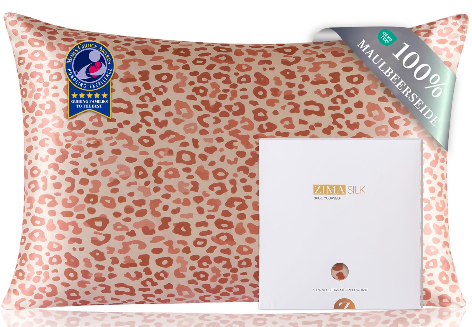 ZIMASILK 100% Pure Mulberry Silk Pillow Cases for Hair and Skin, King