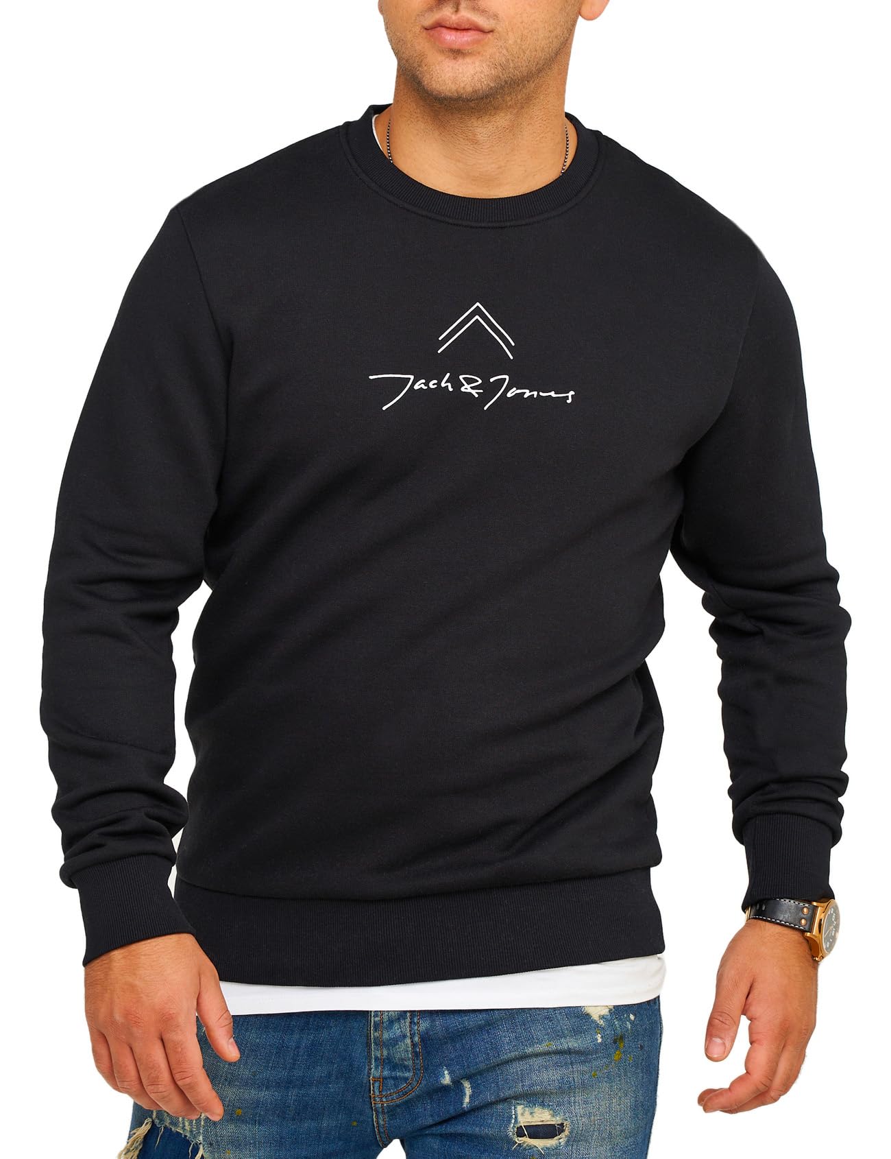 JACK & JONES Infinity Herren Sweatshirt Austin Pullover Sweater