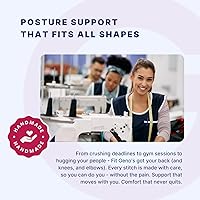 Vista 9 de Fit Geno Soporte y Corrector de Postura de Espalda para Mujeres: Enderezador de Hombros Ajustable Soporte Completo de Espalda Alivio del Dolor