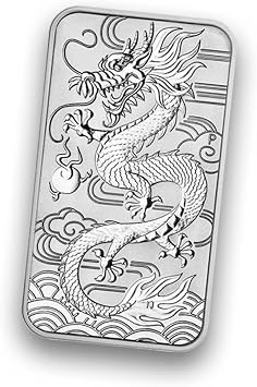 Dragon Rectangular 2018 Silver 1 oz Silver Bar